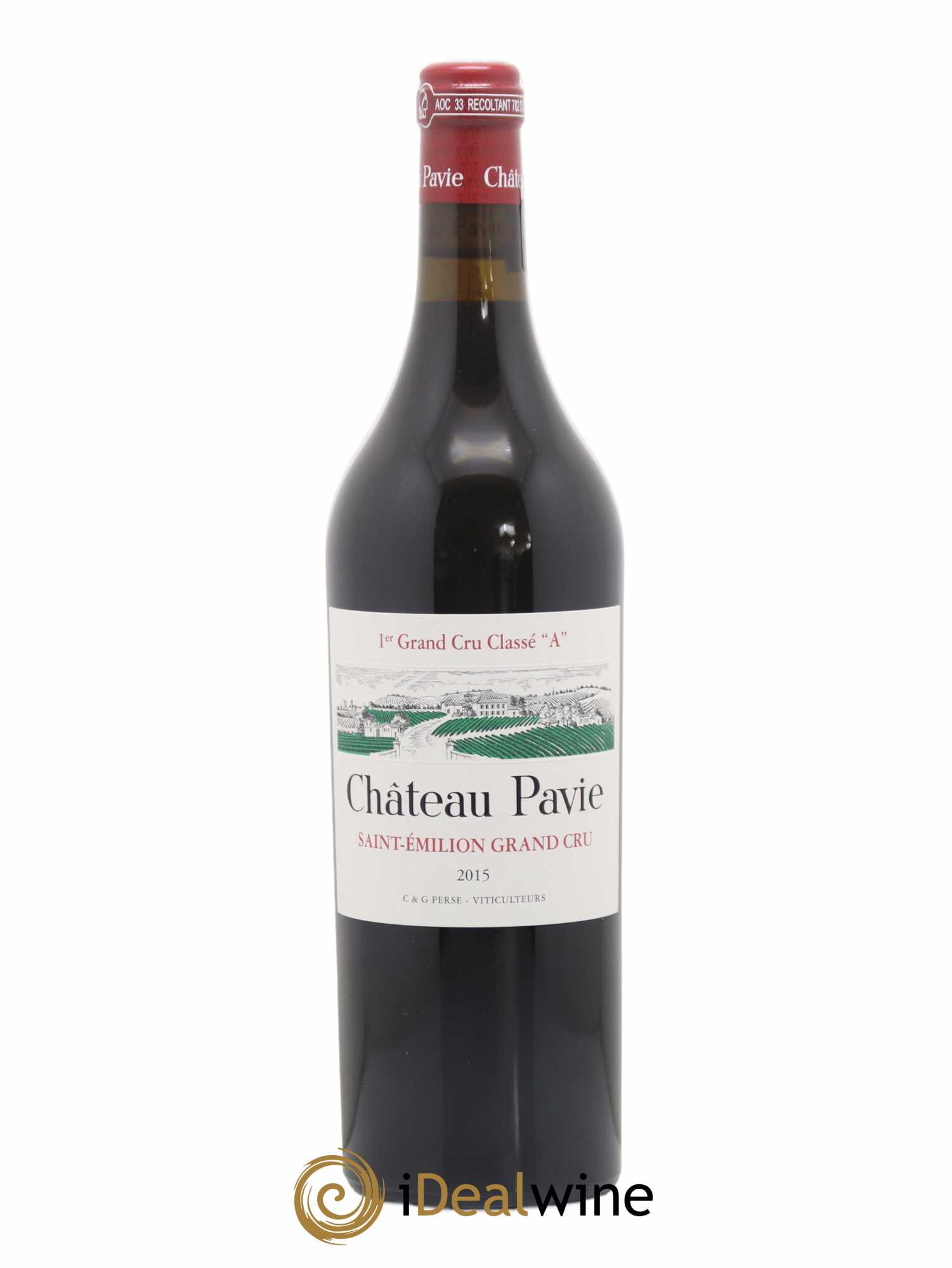 Château Pavie 1er Grand Cru Classé A 2015 - Lot de 1 bouteille - 0