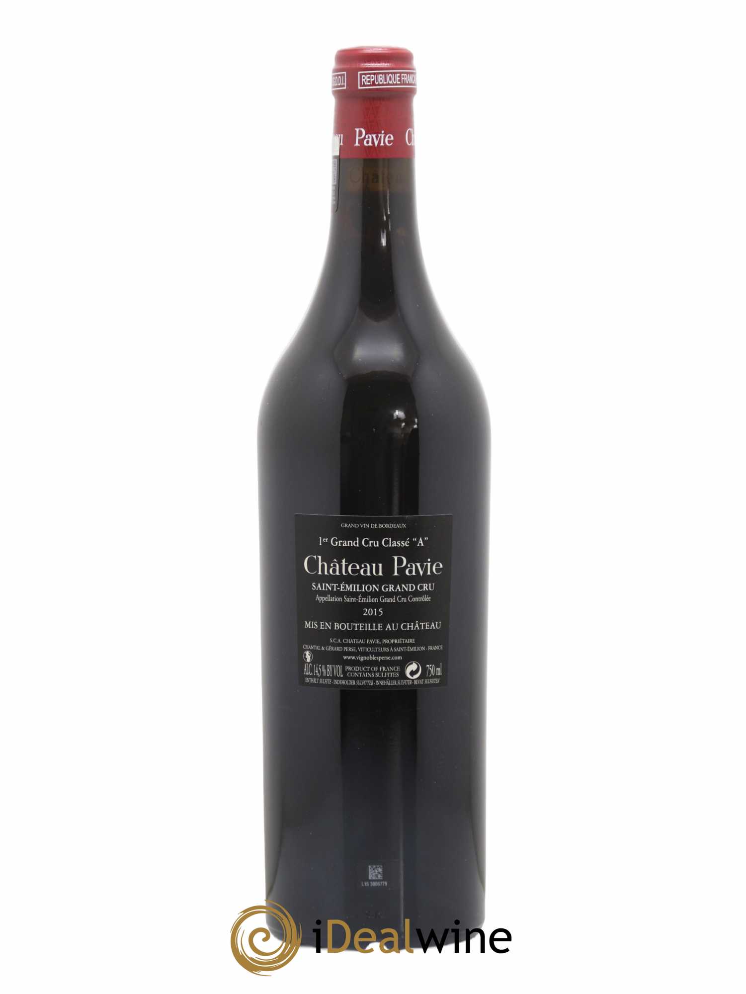 Château Pavie 1er Grand Cru Classé A 2015 - Lot de 1 bouteille - 1