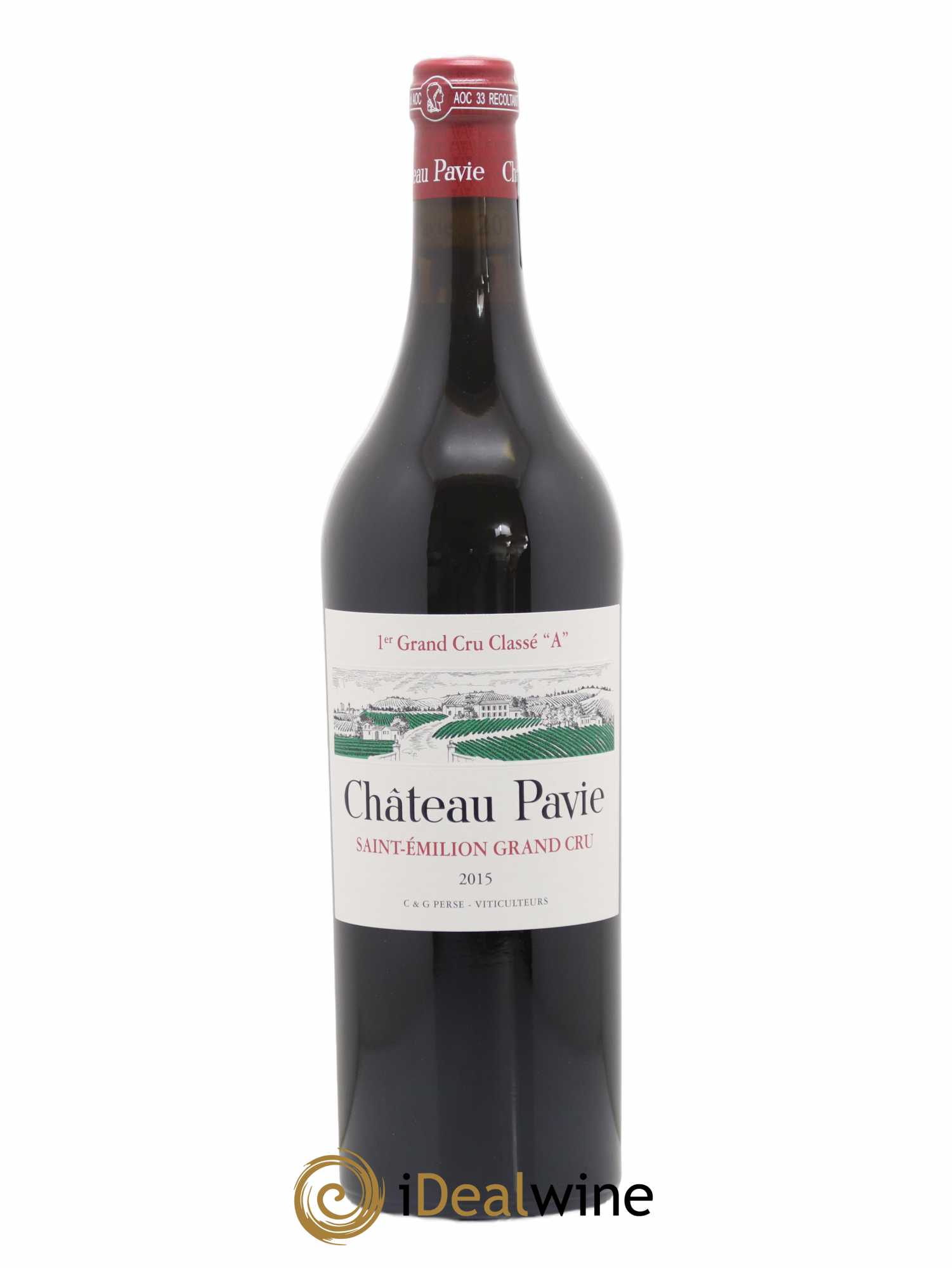 Château Pavie 1er Grand Cru Classé A 2015 - Lot de 1 bouteille - 0