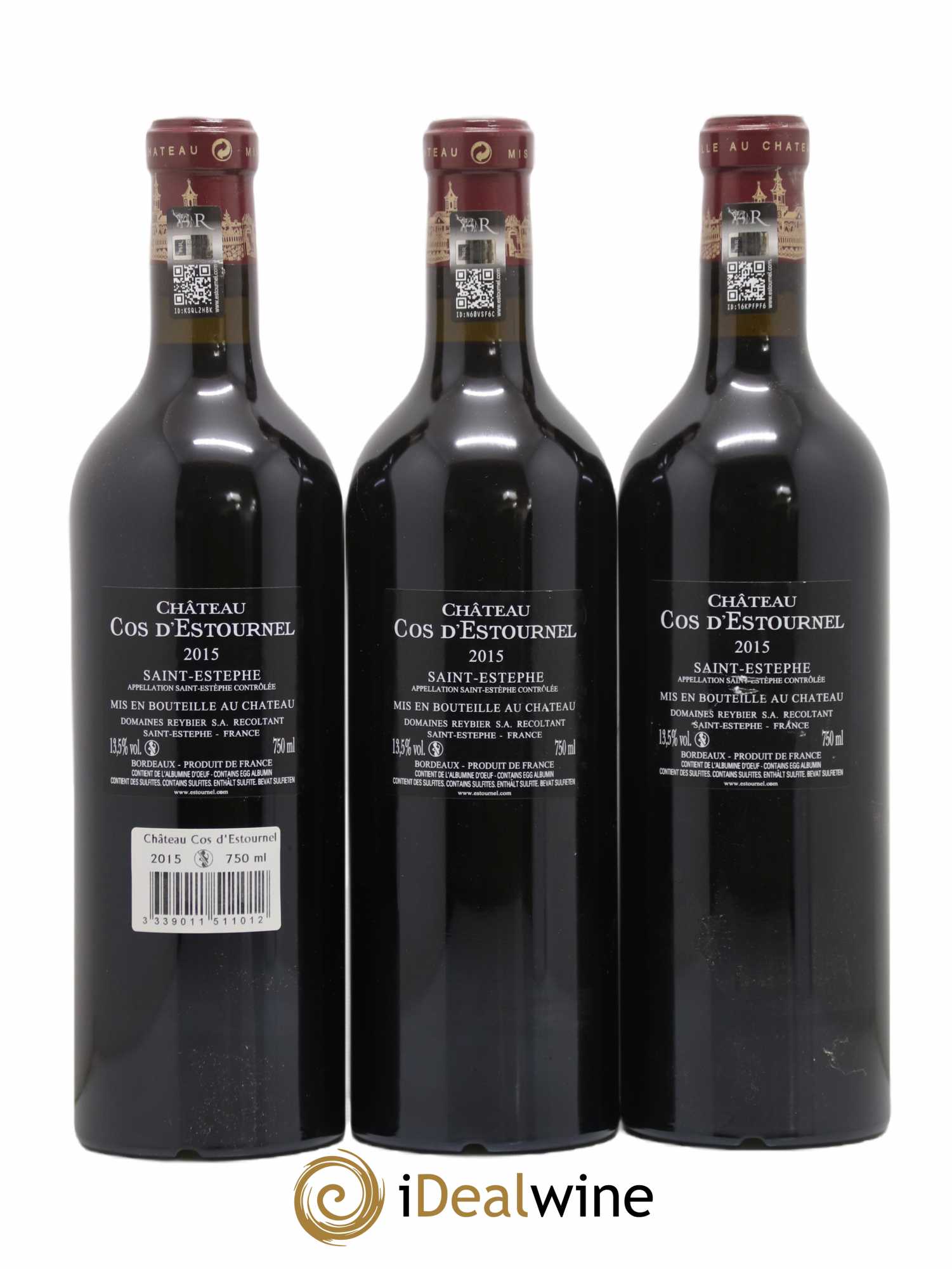 Cos d'Estournel 2ème Grand Cru Classé 2015 - Lot de 3 bouteilles - 1