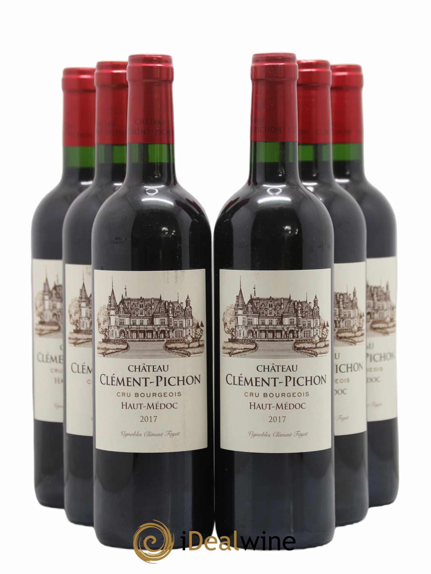Château Clément-Pichon Cru Bourgeois 2017 - Lot de 6 bouteilles - 0