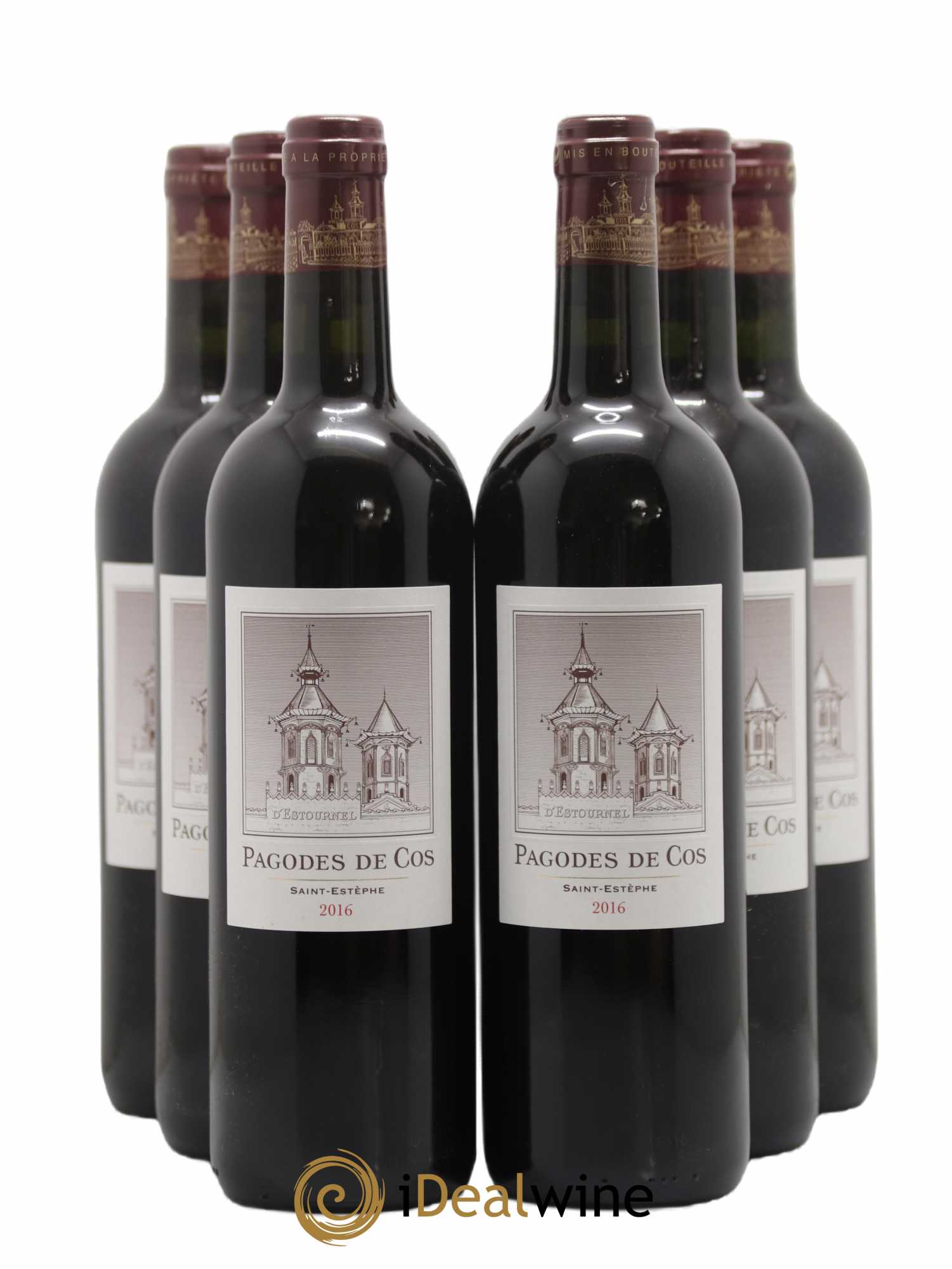 Les Pagodes de Cos Second Vin 2016 - Posten von 6 Flaschen - 0