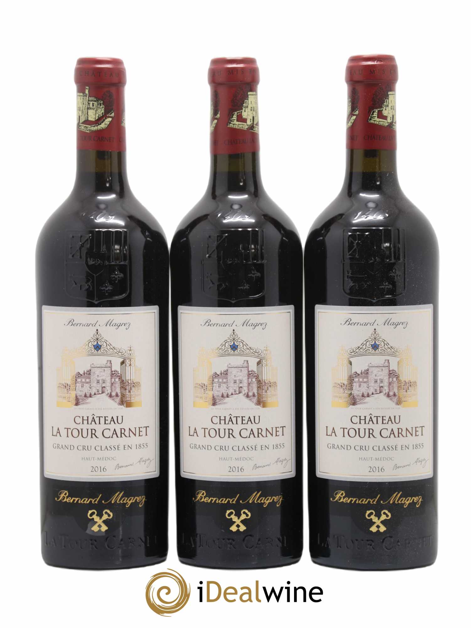 Château la Tour Carnet 4ème Grand Cru Classé 2016 - Lot de 6 bouteilles - 1