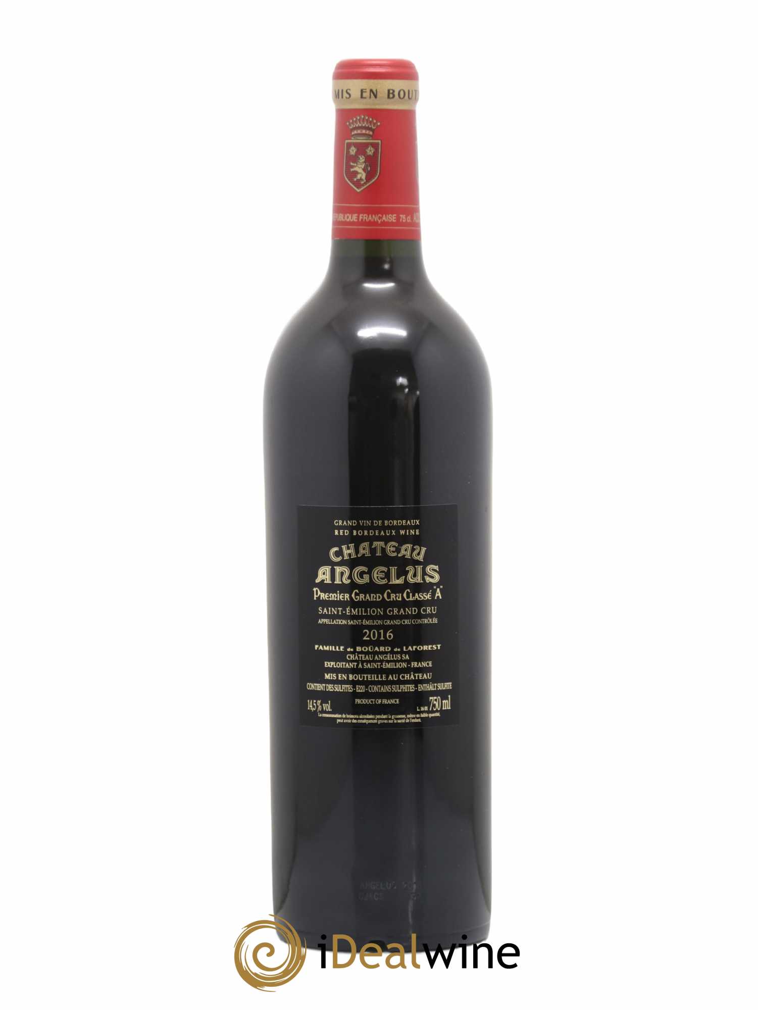 Château Angélus 1er Grand Cru Classé A 2016 - Lot de 1 bouteille - 1