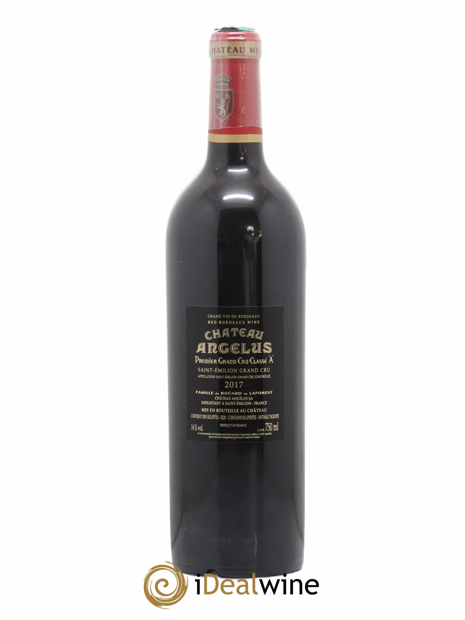 Château Angélus 1er Grand Cru Classé A 2017 - Lot de 1 bouteille - 1