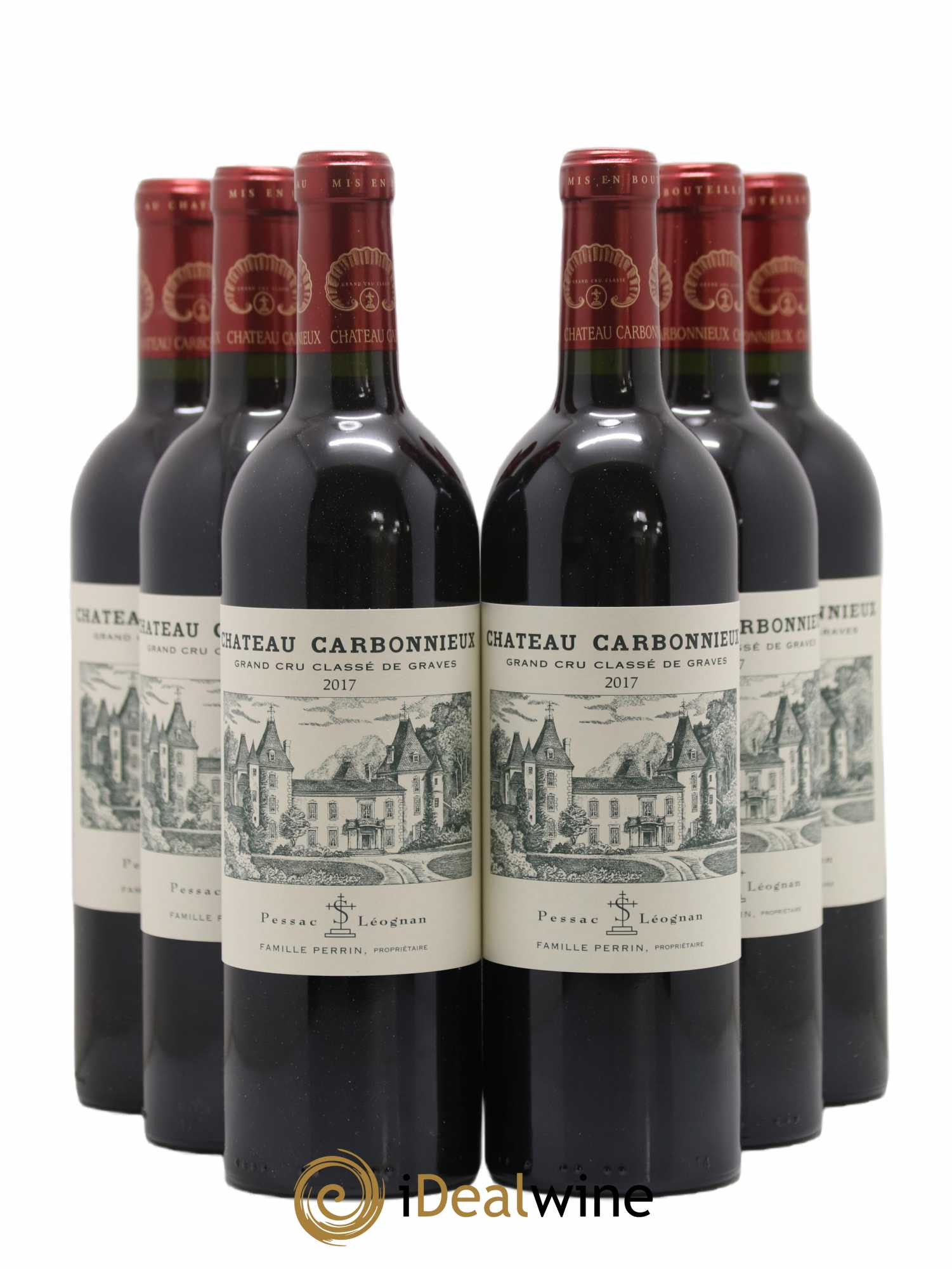 Château Carbonnieux Cru Classé de Graves 2017 - Lot de 6 bouteilles - 0