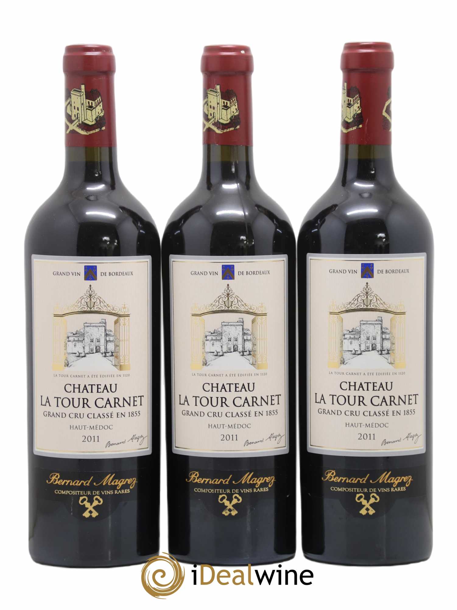Château la Tour Carnet 4ème Grand Cru Classé 2011 - Lot de 6 bouteilles - 2