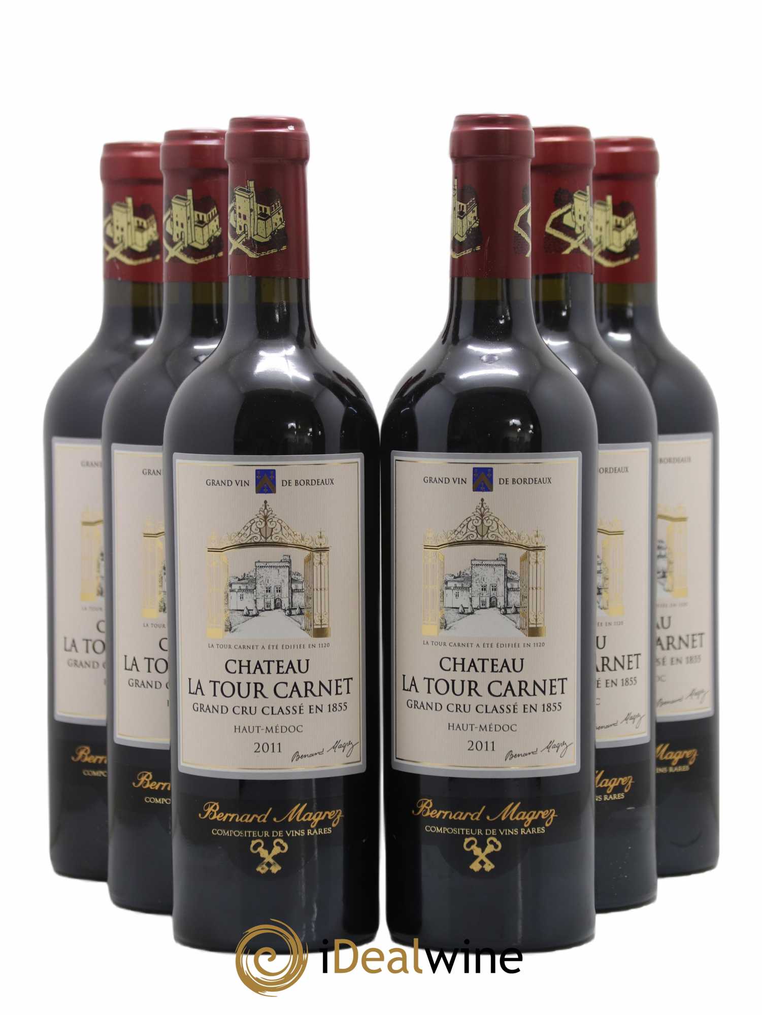 Château la Tour Carnet 4ème Grand Cru Classé 2011 - Lot de 6 bouteilles - 0