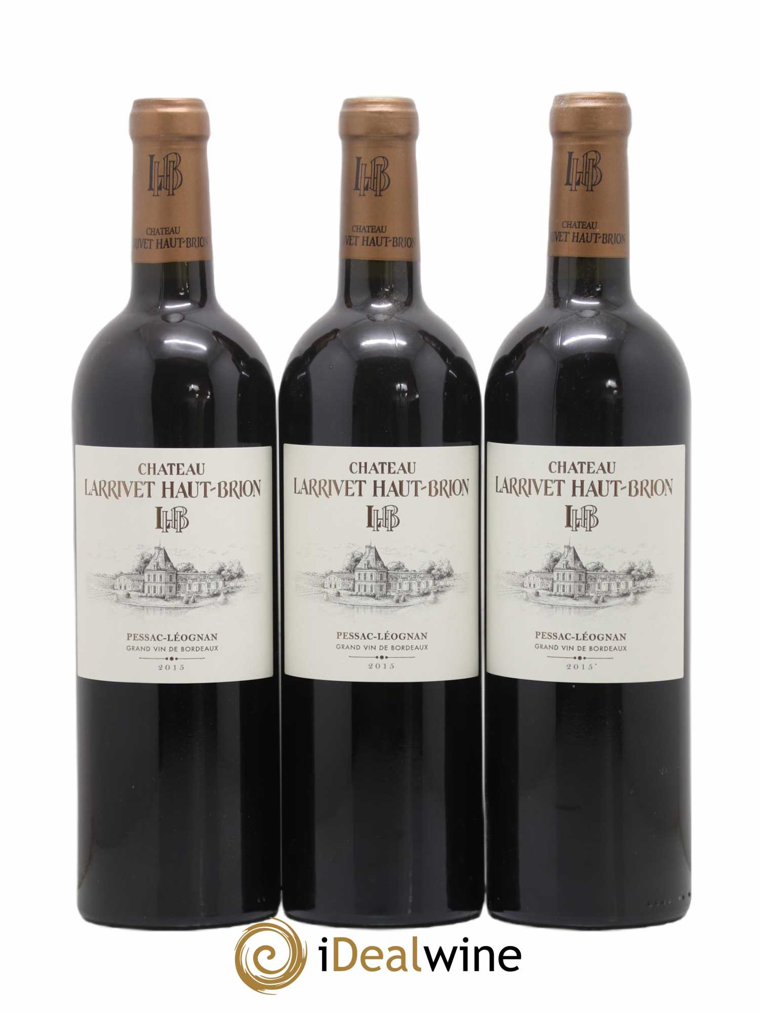 Château Larrivet Haut-Brion 2015 - Lot de 3 bouteilles - 0