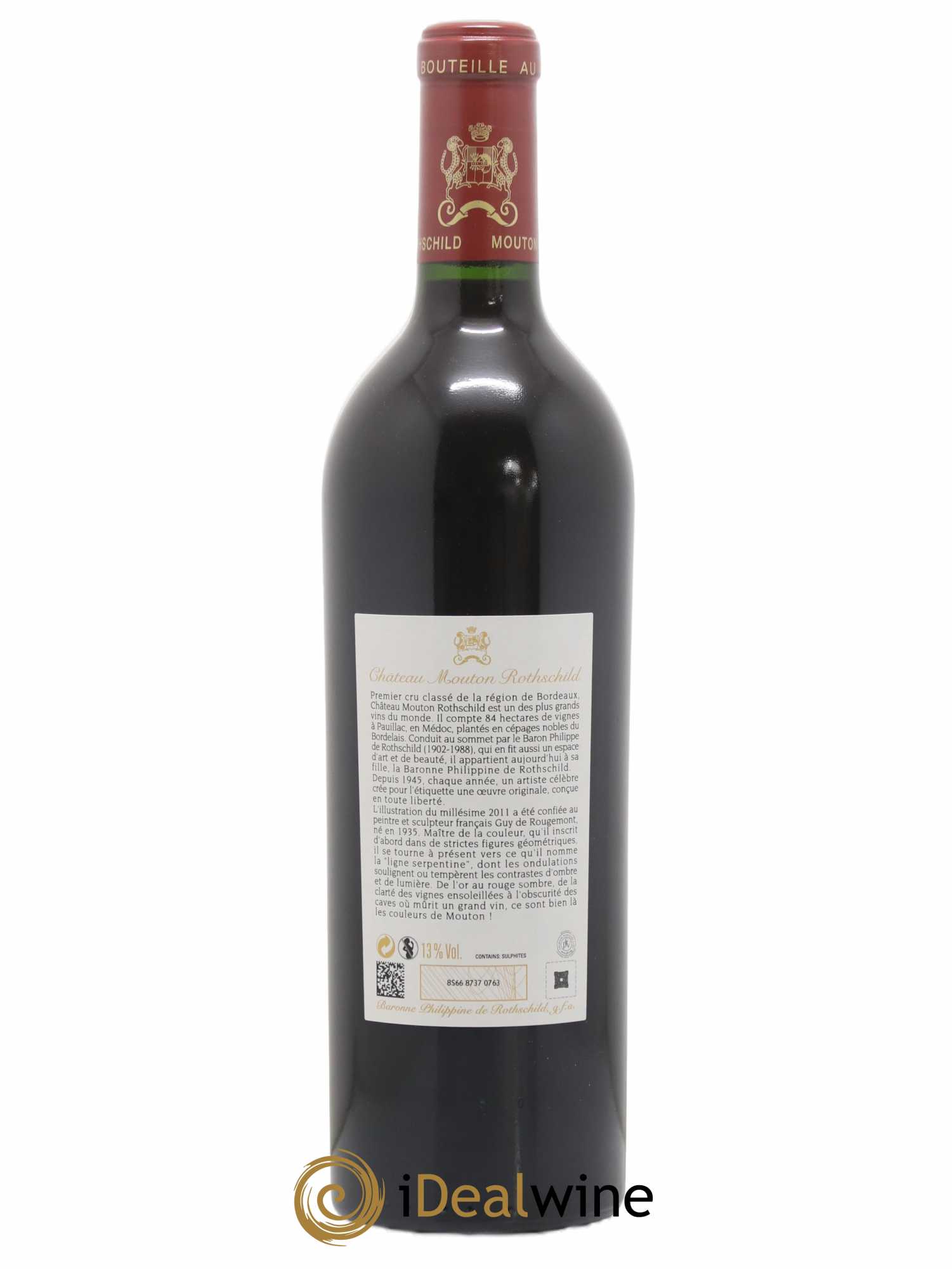 Château Mouton Rothschild 1er Grand Cru Classé 2011 - Lot of 1 bottle - 1