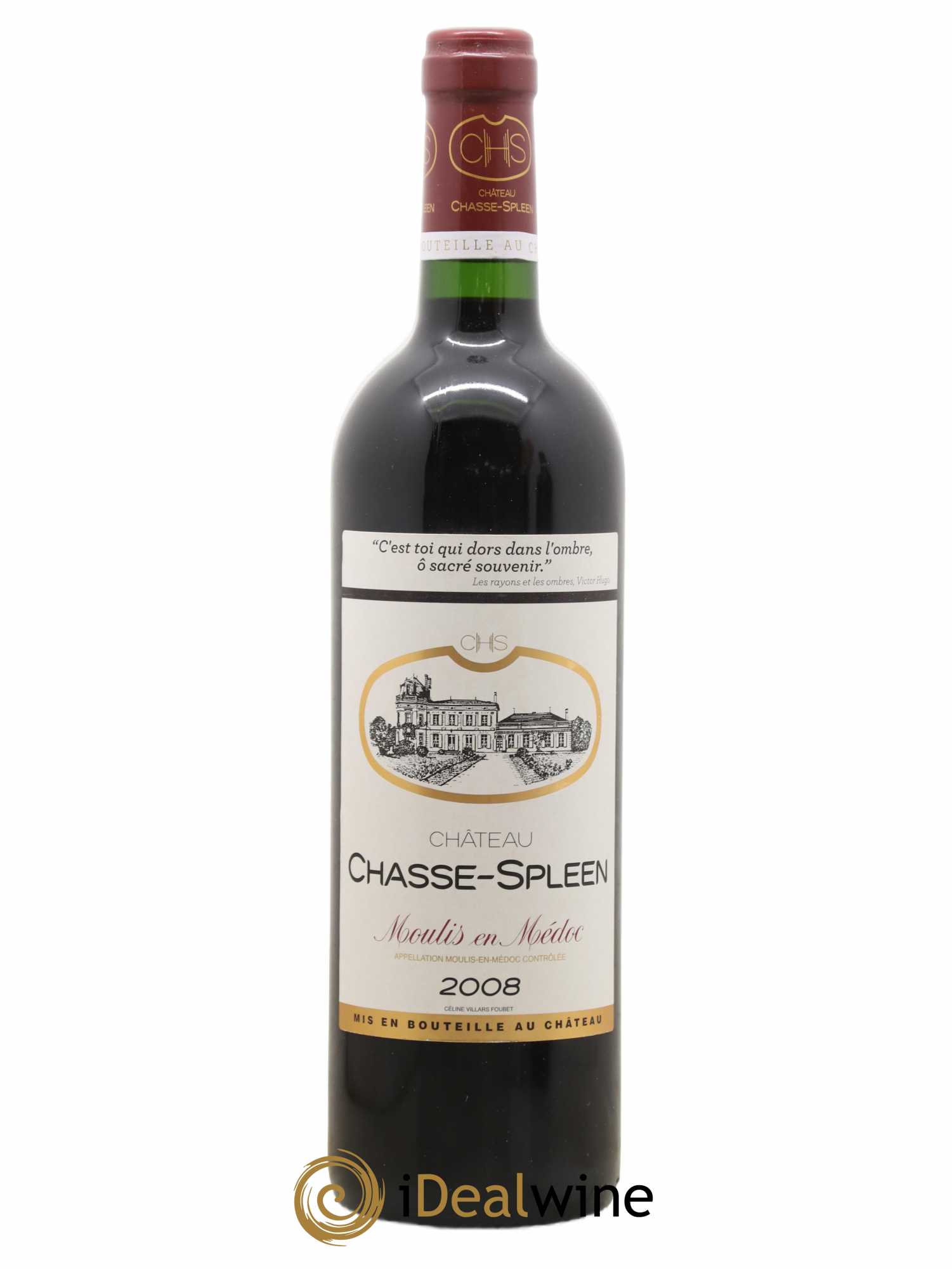 Château Chasse Spleen (sans prix de réserve) 2008 - Lot de 1 bouteille - 0