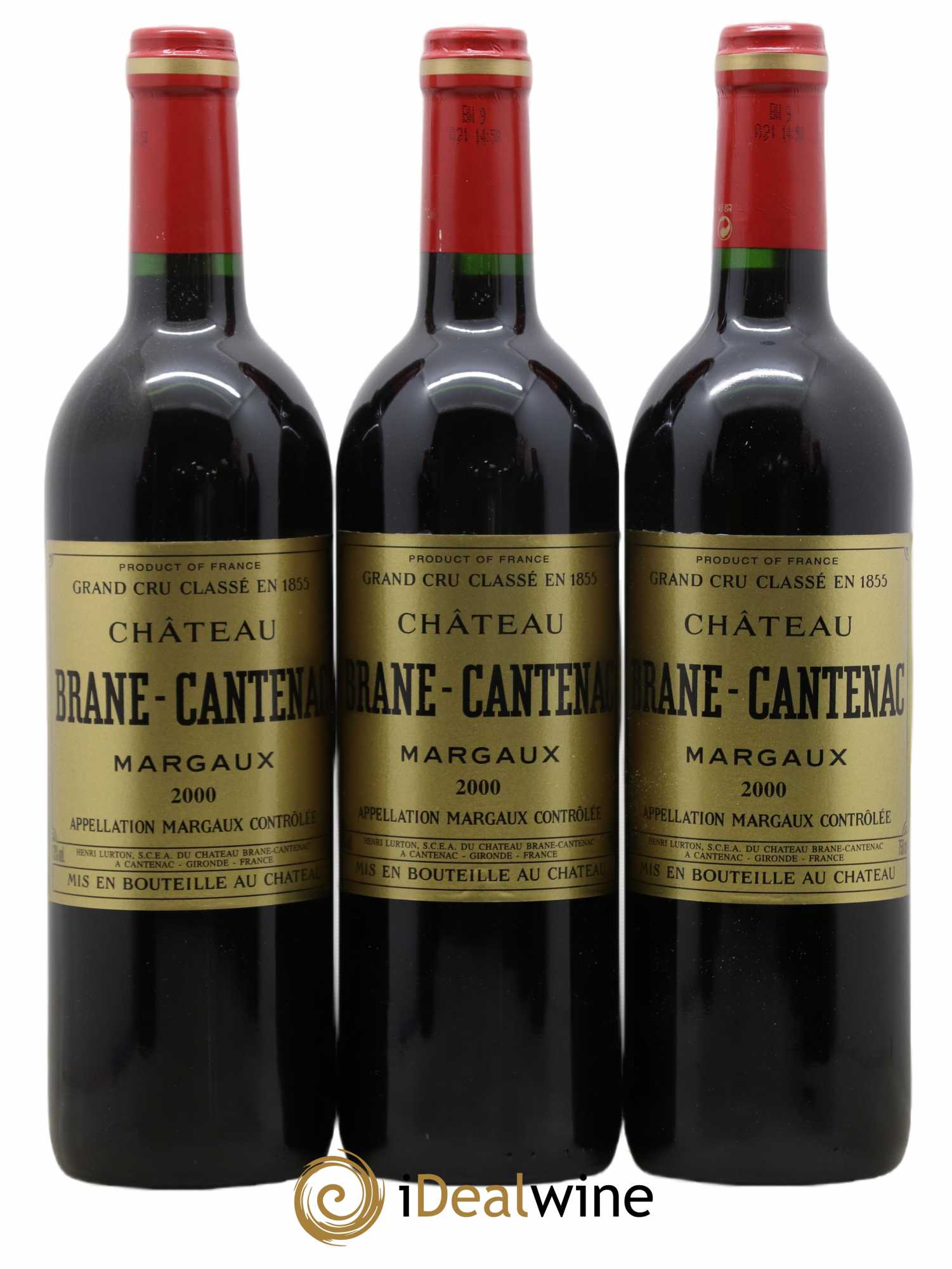 Château Brane Cantenac 2ème Grand Cru Classé 2000 - Lot de 6 bouteilles - 1