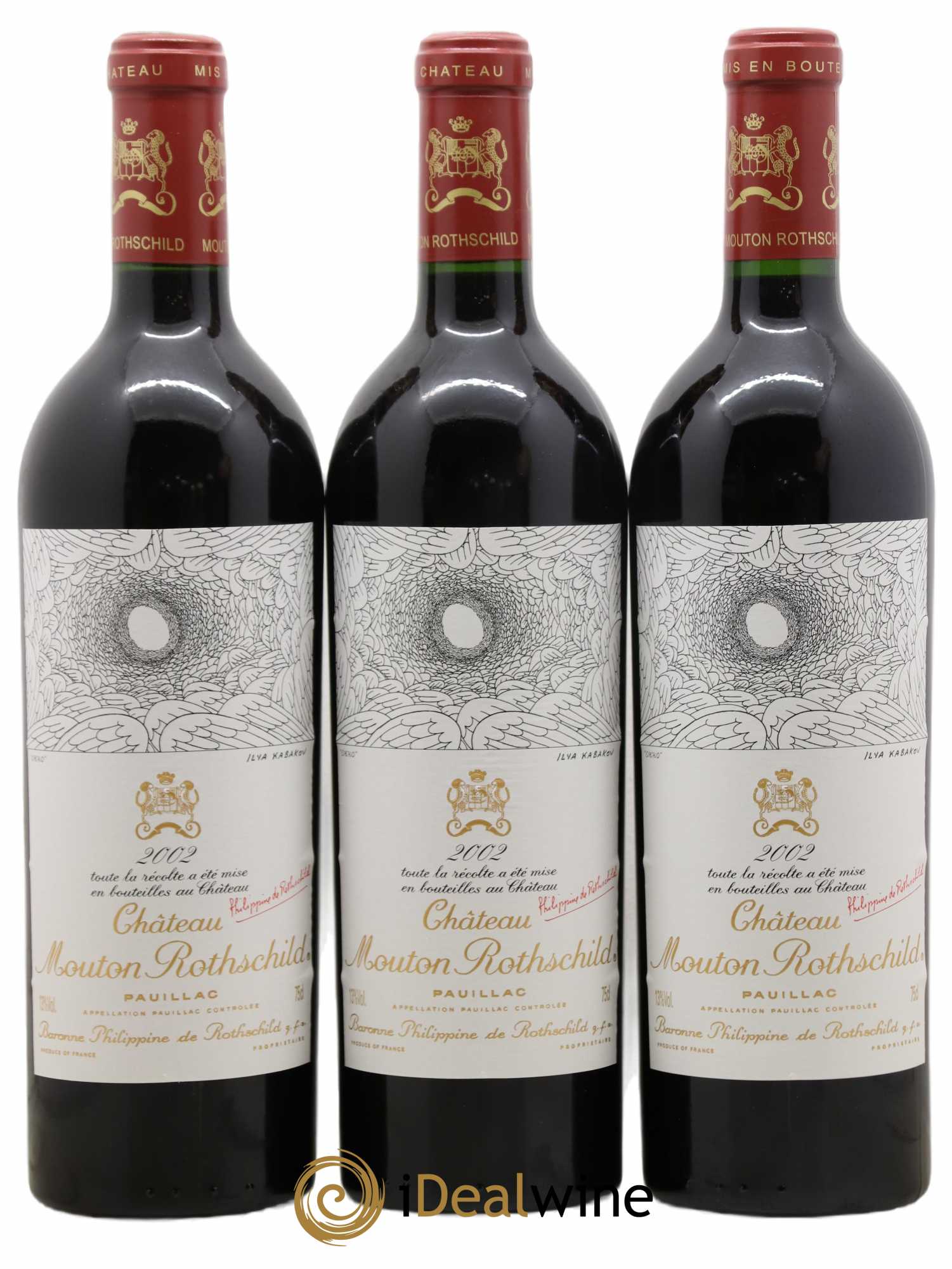 Château Mouton Rothschild 1er Grand Cru Classé 2002 - Lot de 6 bouteilles - 3