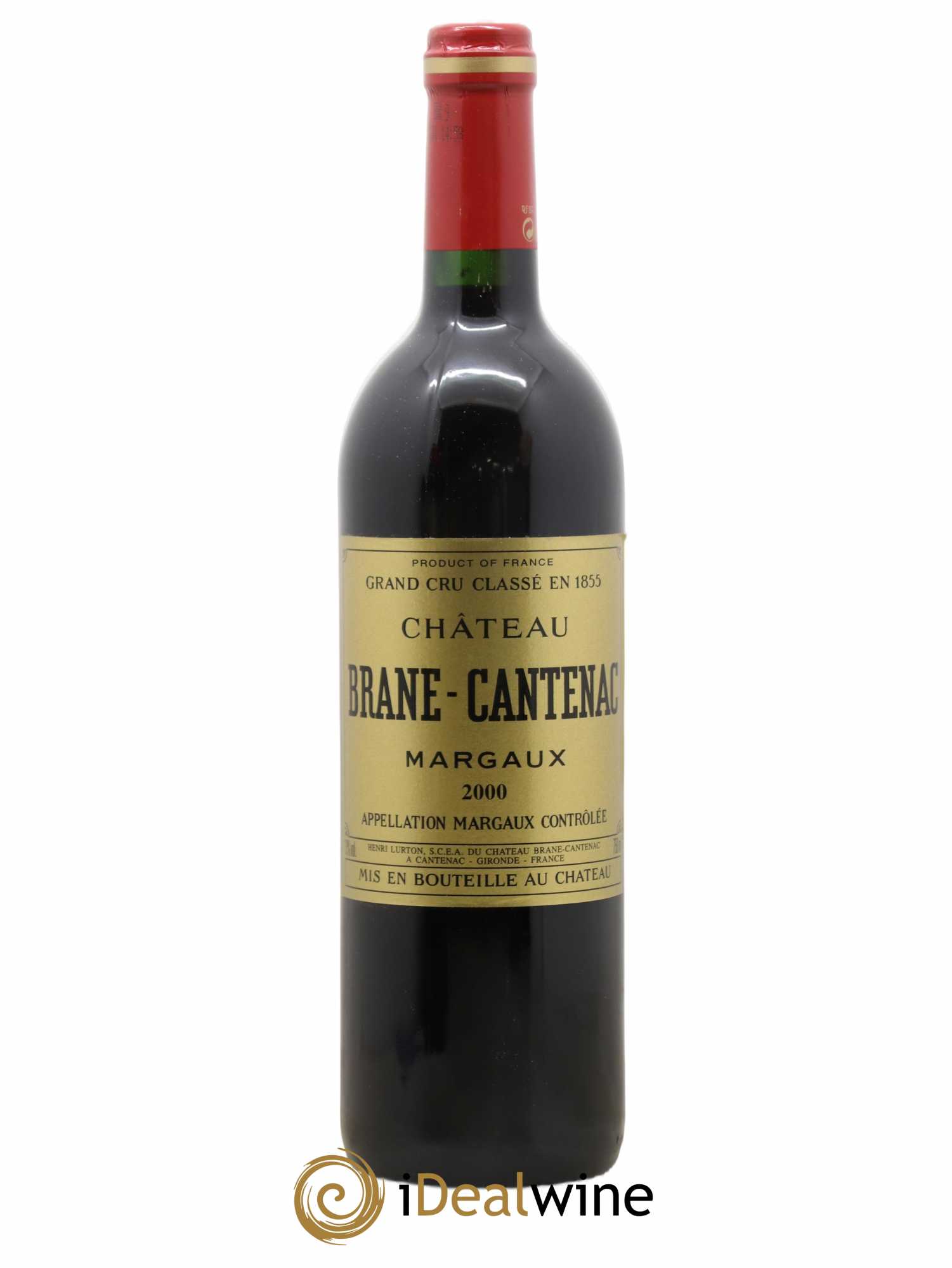 Château Brane Cantenac 2ème Grand Cru Classé 2000 - Lot de 1 bouteille - 0