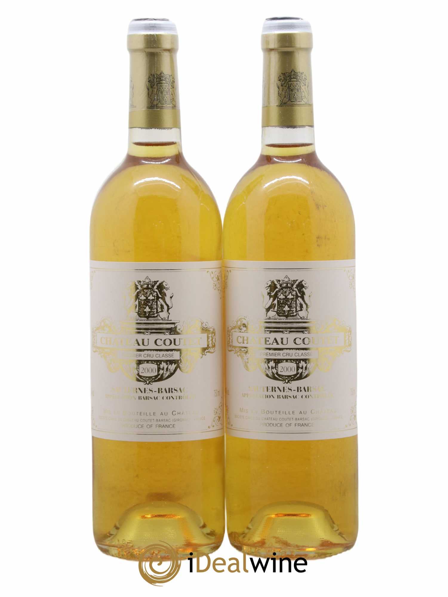 Château Coutet 1er Grand Cru Classé 2000 - Lotto di 2 bottiglie - 0