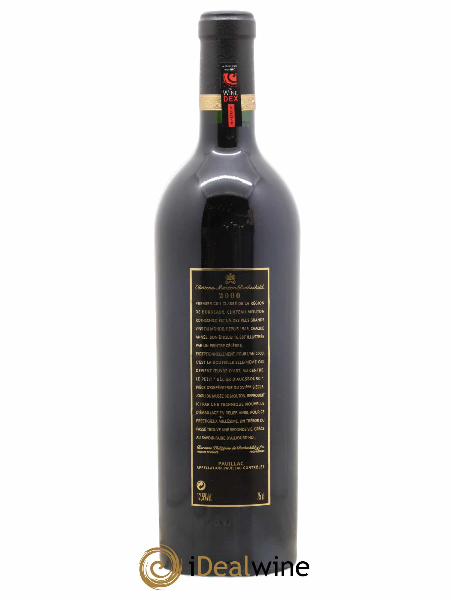 Château Mouton Rothschild 1er Grand Cru Classé 2000 - Lot de 1 bouteille - 1