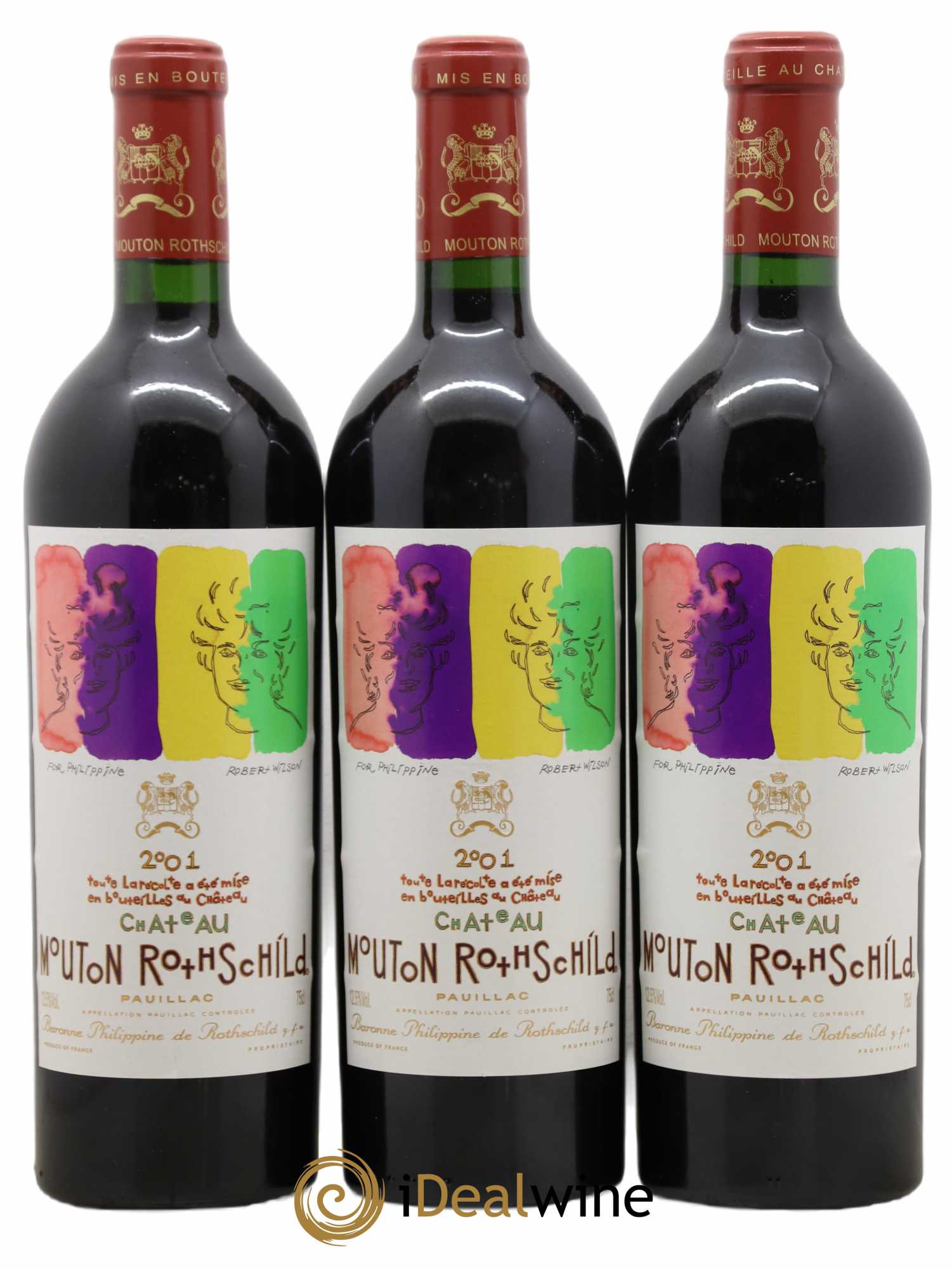 Château Mouton Rothschild 1er Grand Cru Classé 2001 - Lot de 6 bouteilles - 3