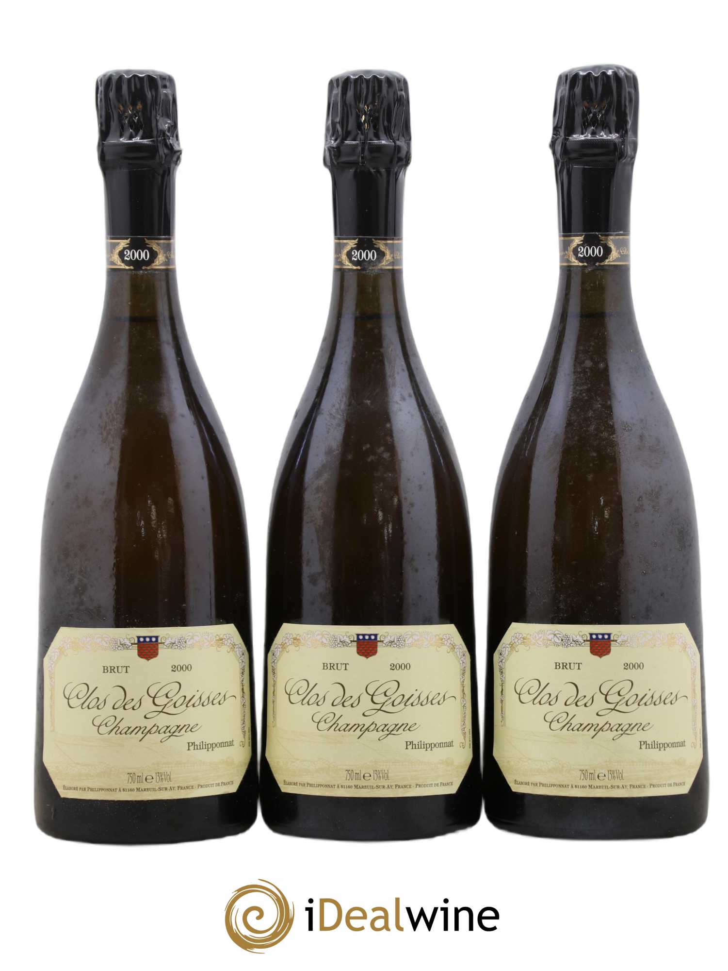 Clos des Goisses Philipponnat 2000 - Lot de 3 bouteilles - 0