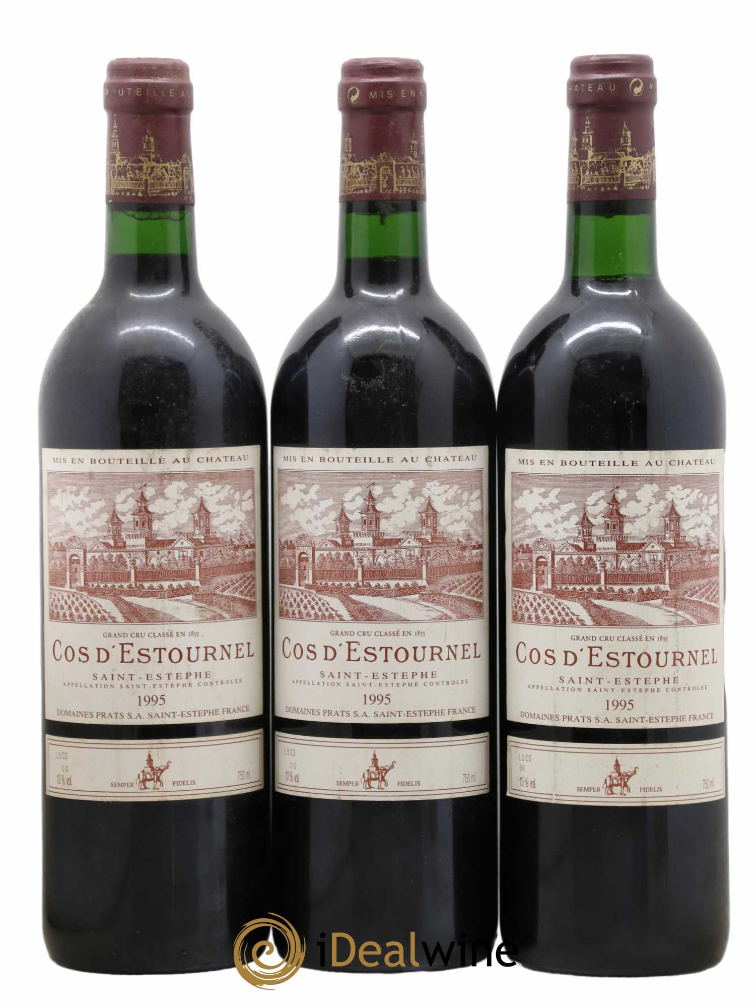 Cos d'Estournel 2ème Grand Cru Classé 1995 - Lot de 3 bouteilles - 0