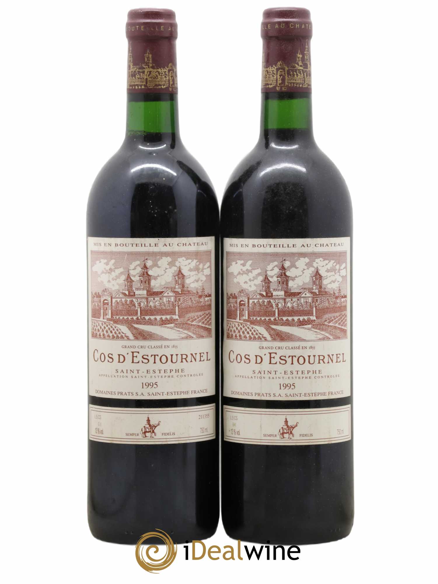 Cos d'Estournel 2ème Grand Cru Classé 1995 - Lot de 2 bouteilles - 0