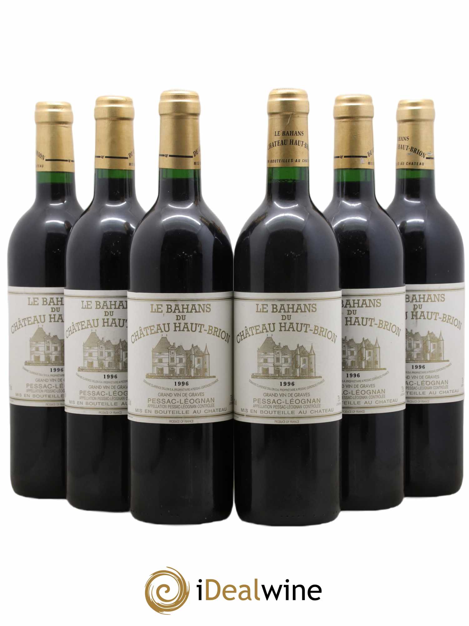 Clarence (Bahans) de Haut-Brion Second Vin 1996 - Lot de 6 bouteilles - 0
