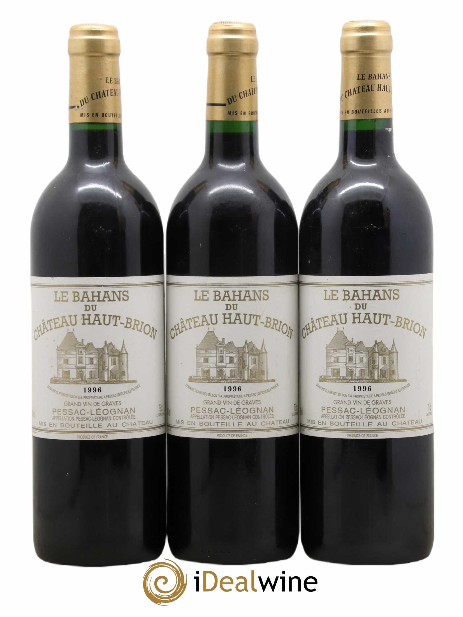 Clarence (Bahans) de Haut-Brion Second Vin 1996 - Lot de 3 bouteilles - 0