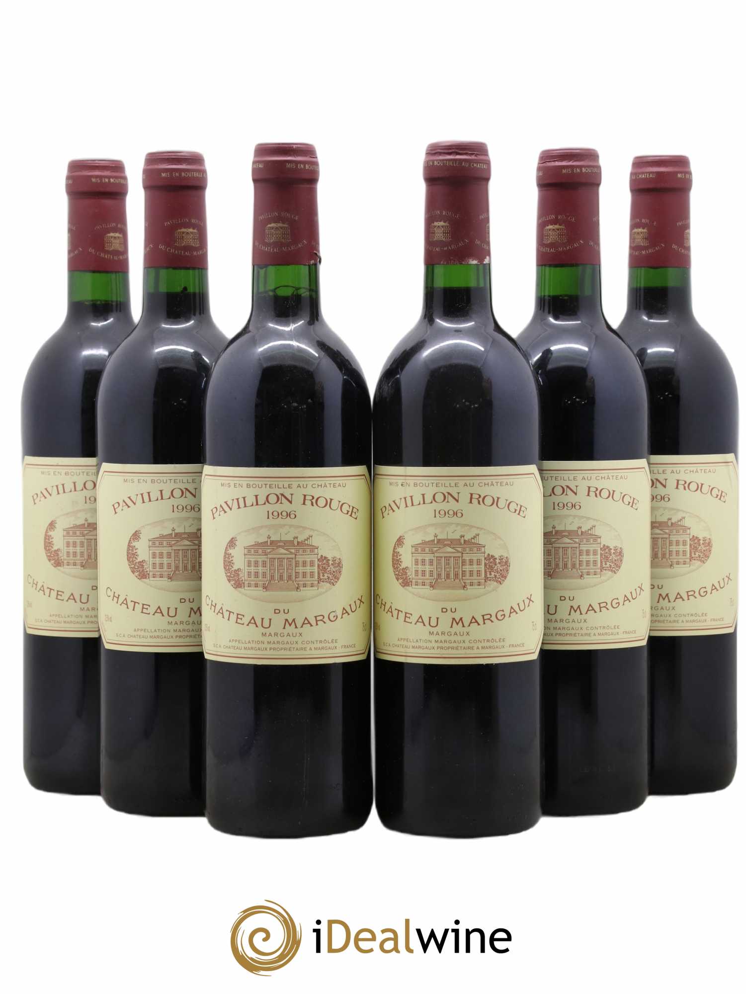 Pavillon Rouge du Château Margaux Second Vin 1996 - Lot de 6 bouteilles - 0