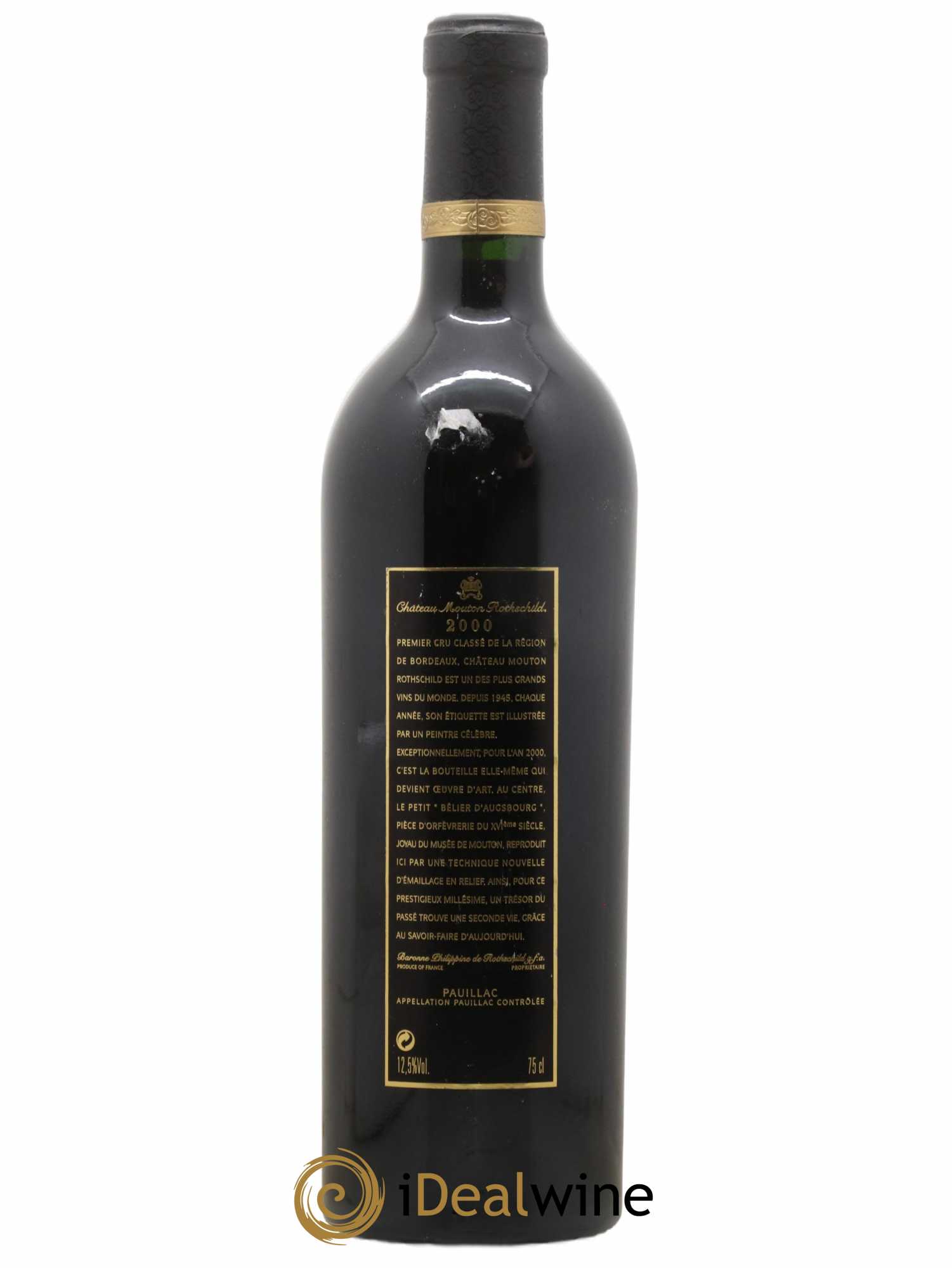 Château Mouton Rothschild 1er Grand Cru Classé 2000 - Lot de 1 bouteille - 1