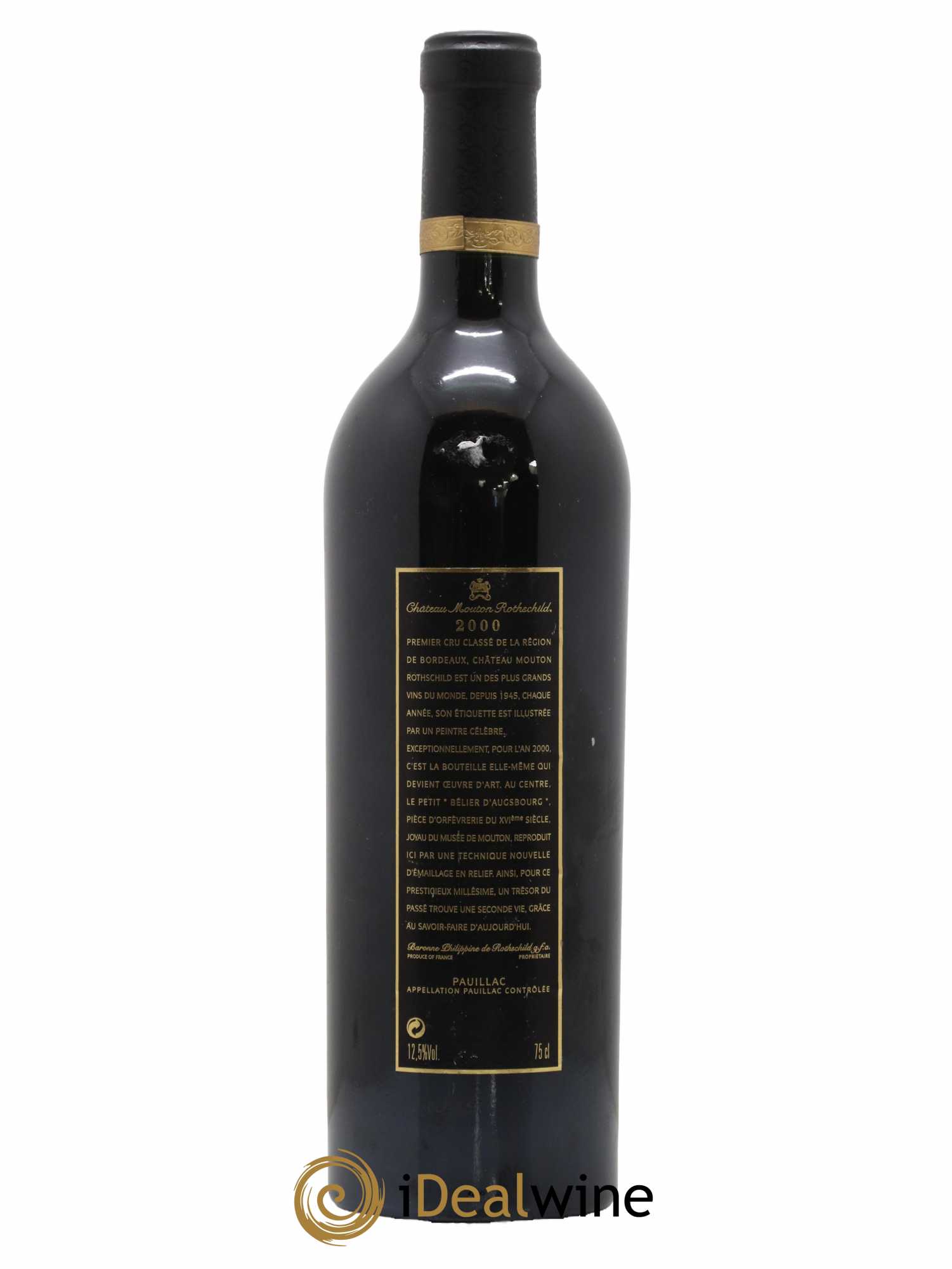 Château Mouton Rothschild 1er Grand Cru Classé 2000 - Lot de 1 bouteille - 1