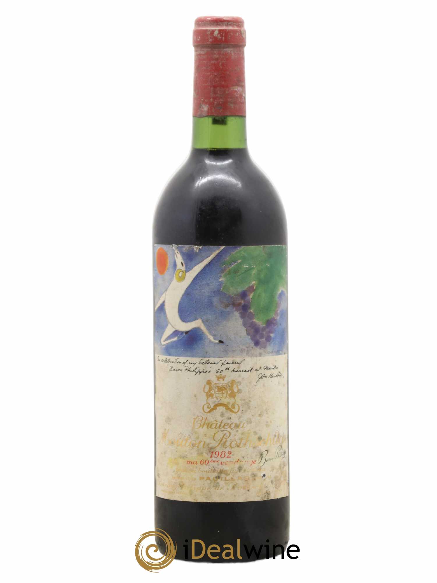 Château Mouton Rothschild 1er Grand Cru Classé 1982 - Lot de 1 bouteille - 0