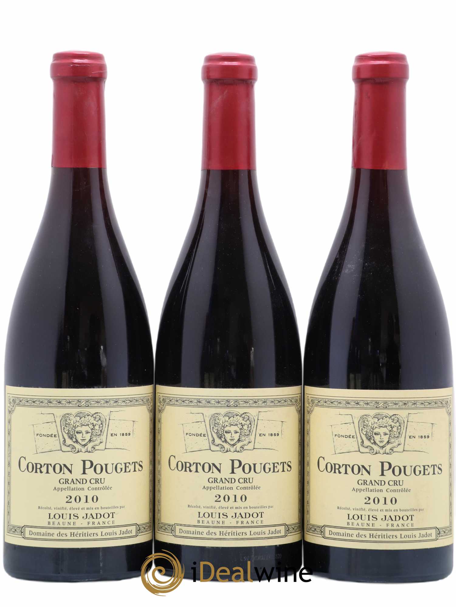 Corton Grand Cru Pougets Maison Louis Jadot 2010 - Lot de 3 bouteilles - 0
