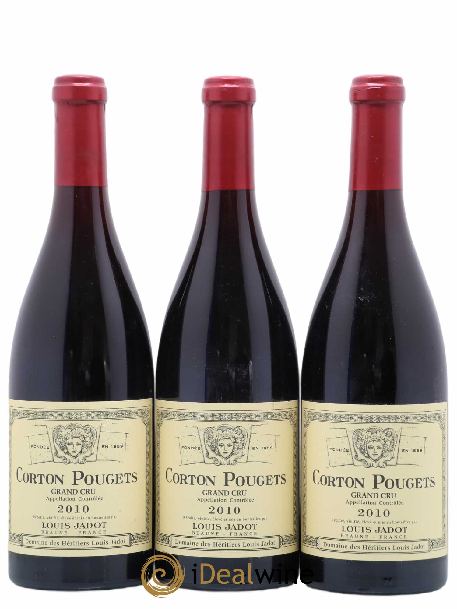 Corton Grand Cru Pougets Maison Louis Jadot 2010 - Posten von 3 Flaschen - 0