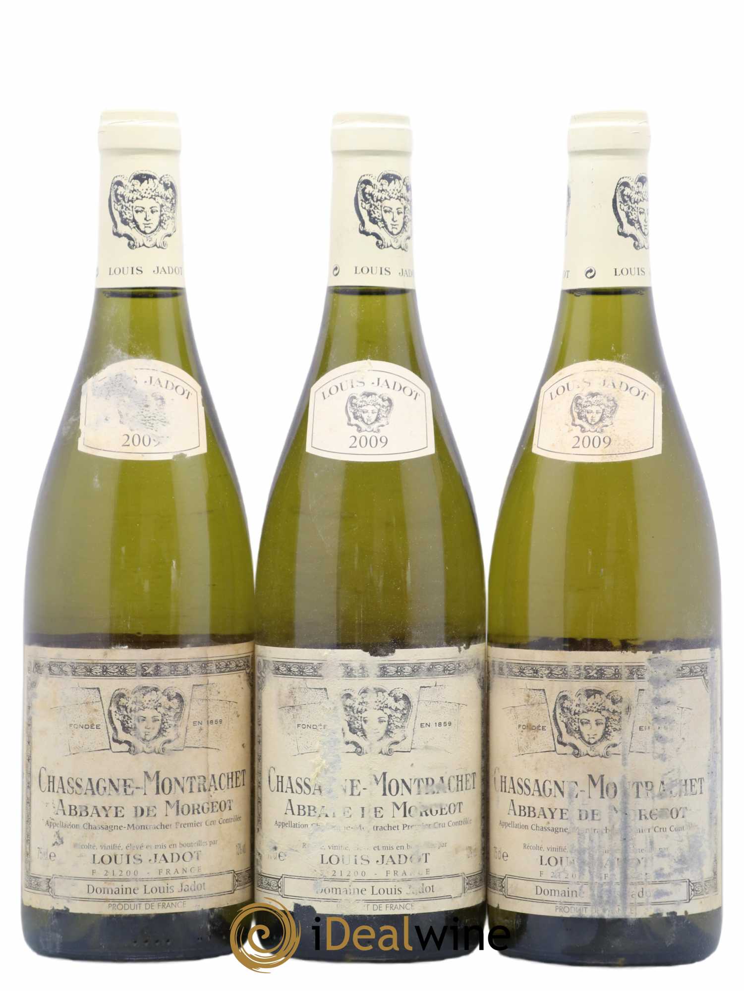 Chassagne-Montrachet 1er Cru Abbaye de Morgeot Domaine Louis Jadot 2009 - Lot de 3 bouteilles - 0