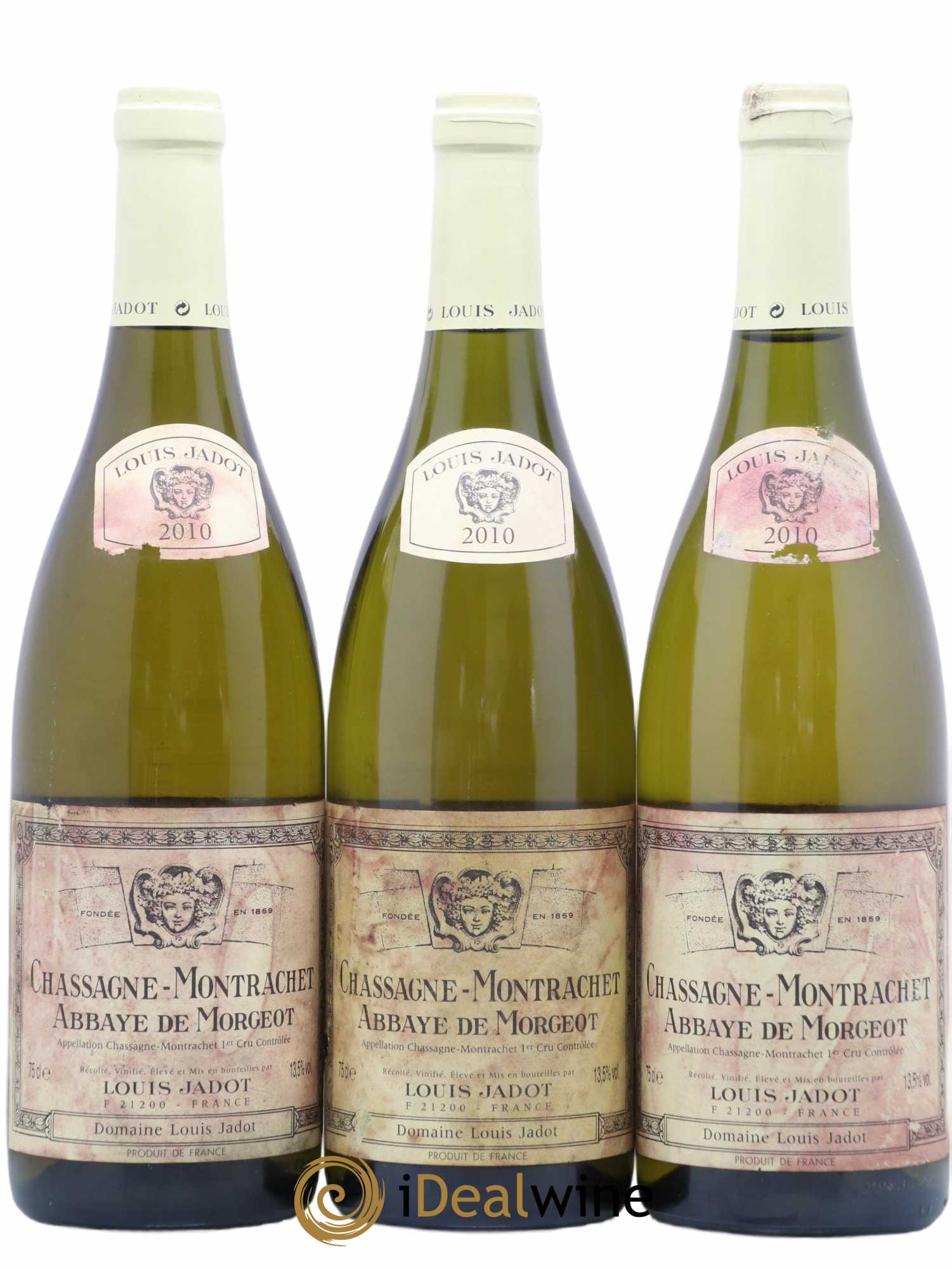 Chassagne-Montrachet 1er Cru Abbaye de Morgeot Domaine Louis Jadot 2010 - Lot de 3 bouteilles - 0