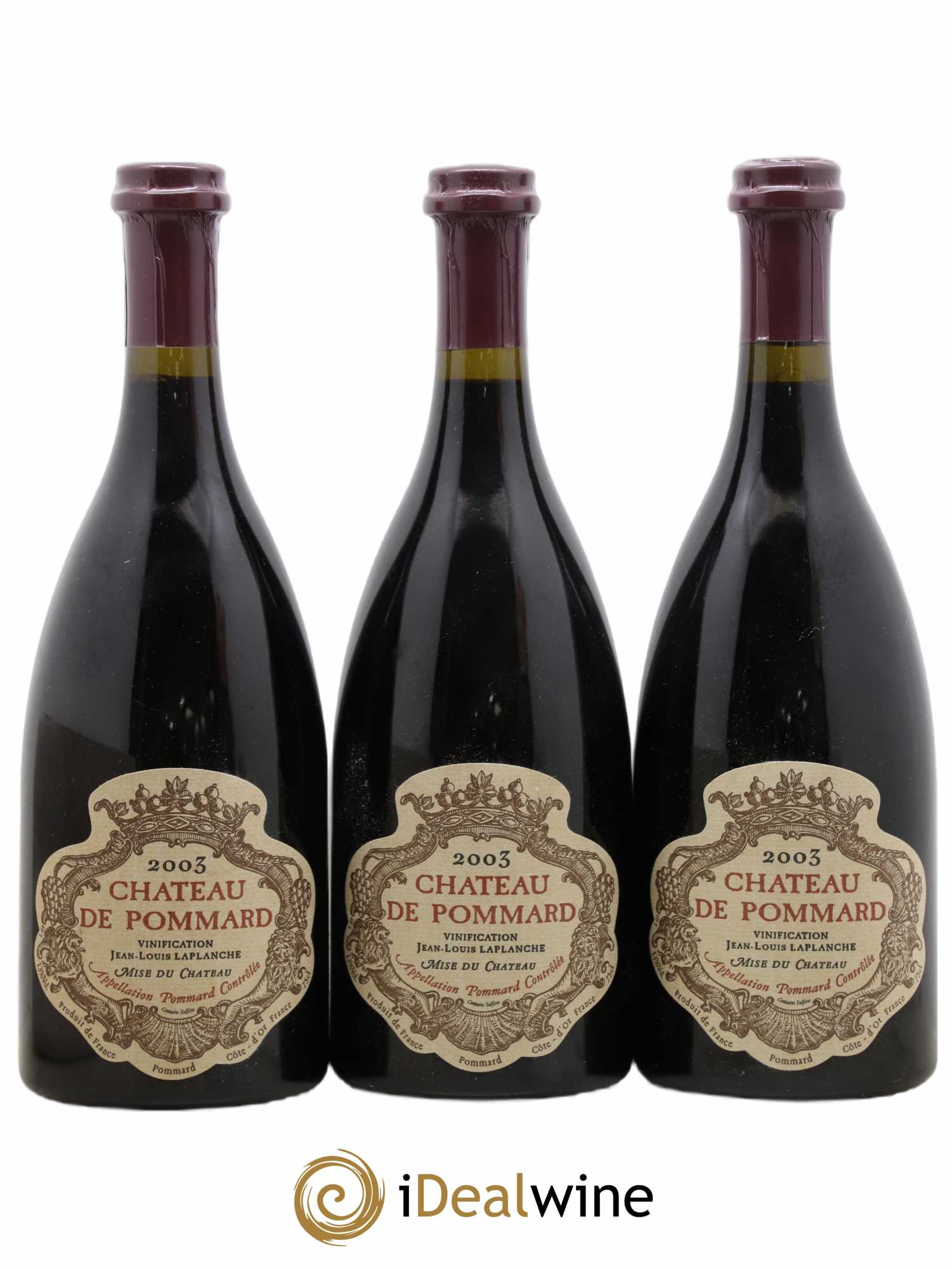 Pommard Château de Pommard 2003 - Lot de 3 bouteilles - 0