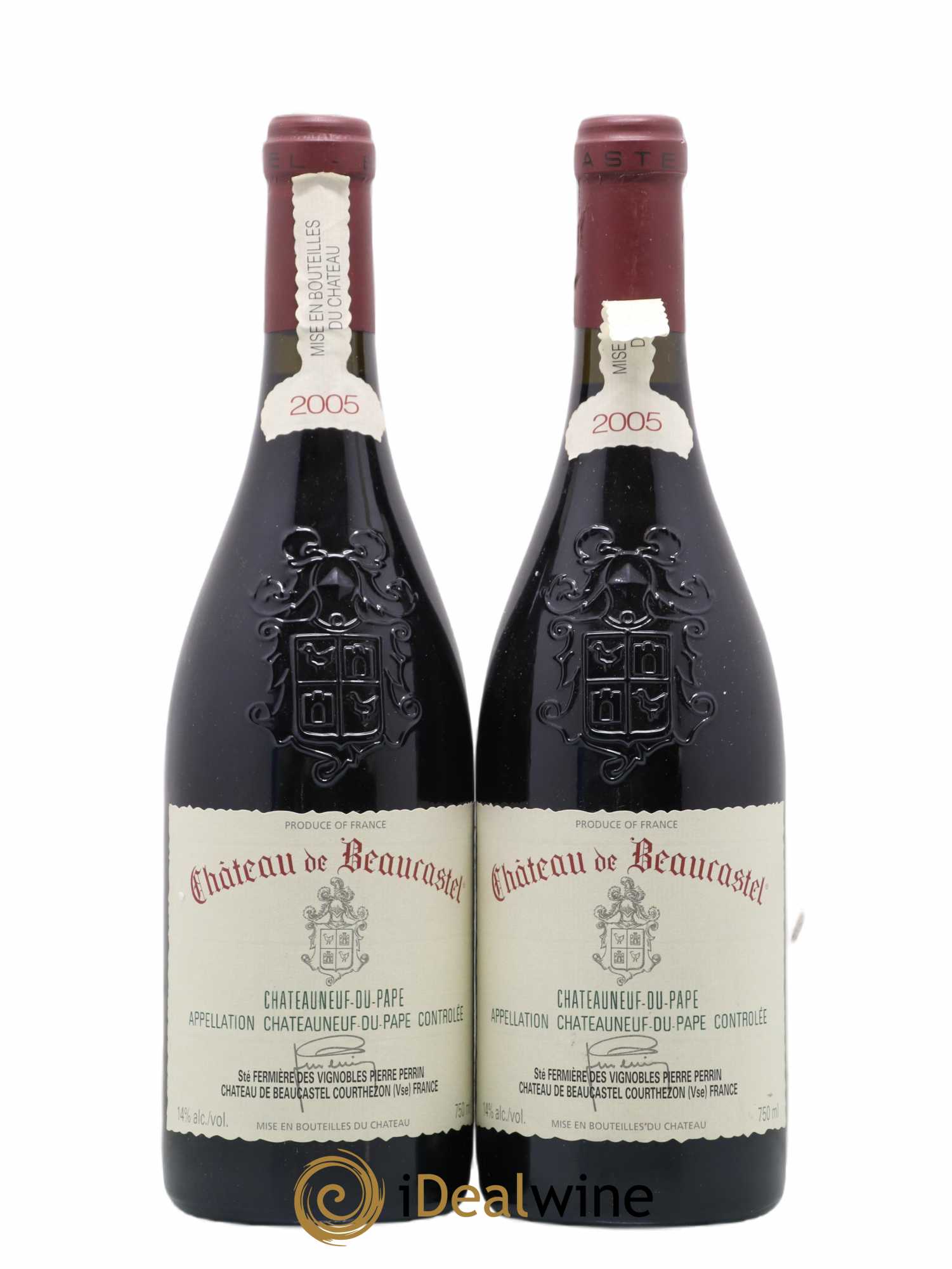 Châteauneuf-du-Pape Château de Beaucastel Famille Perrin 2005 - Lot de 2 bouteilles - 0