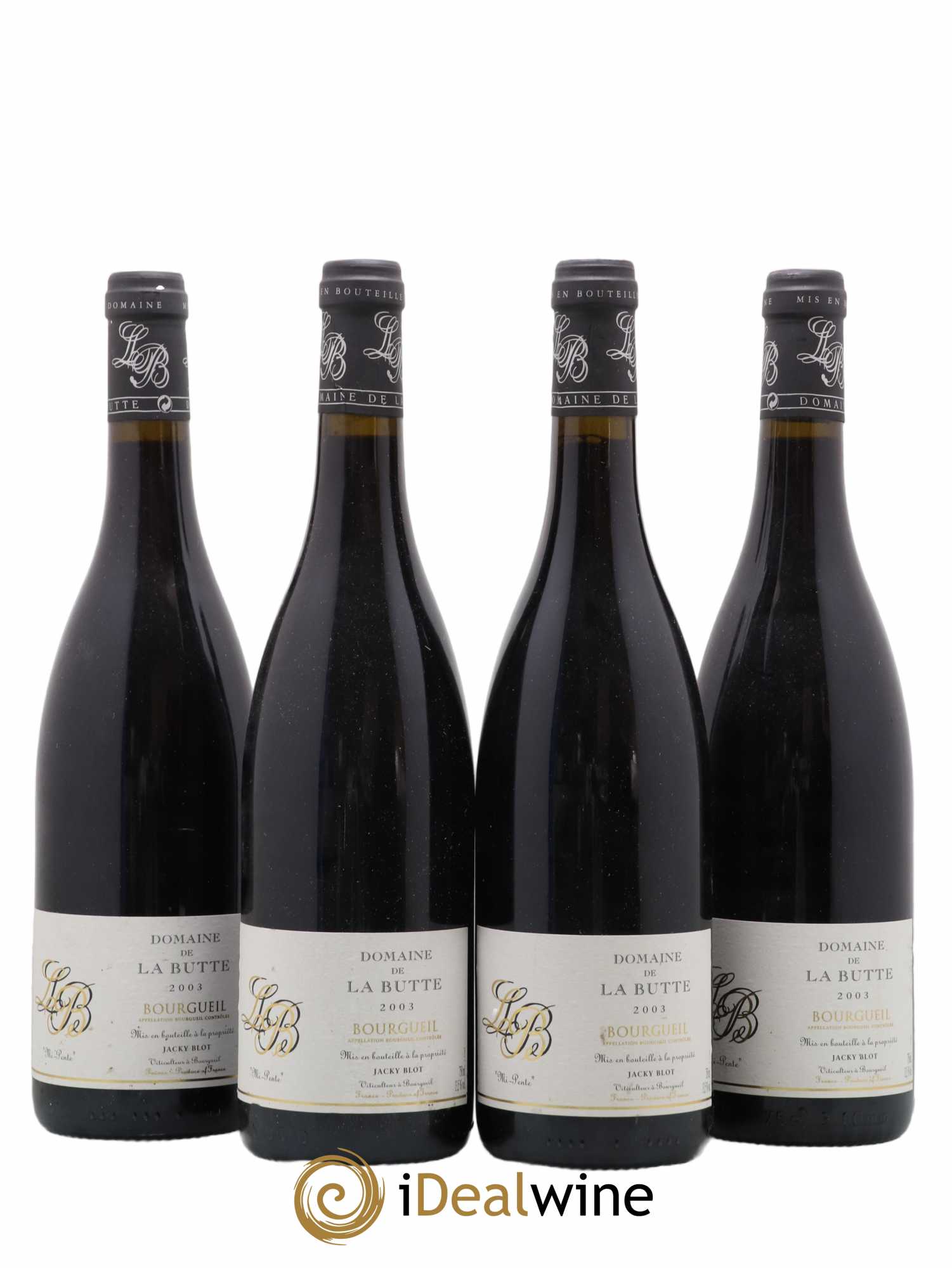 Bourgueil Mi-Pente Domaine de La Butte - Jacky Blot 2003 - Lot de 4 bouteilles - 0