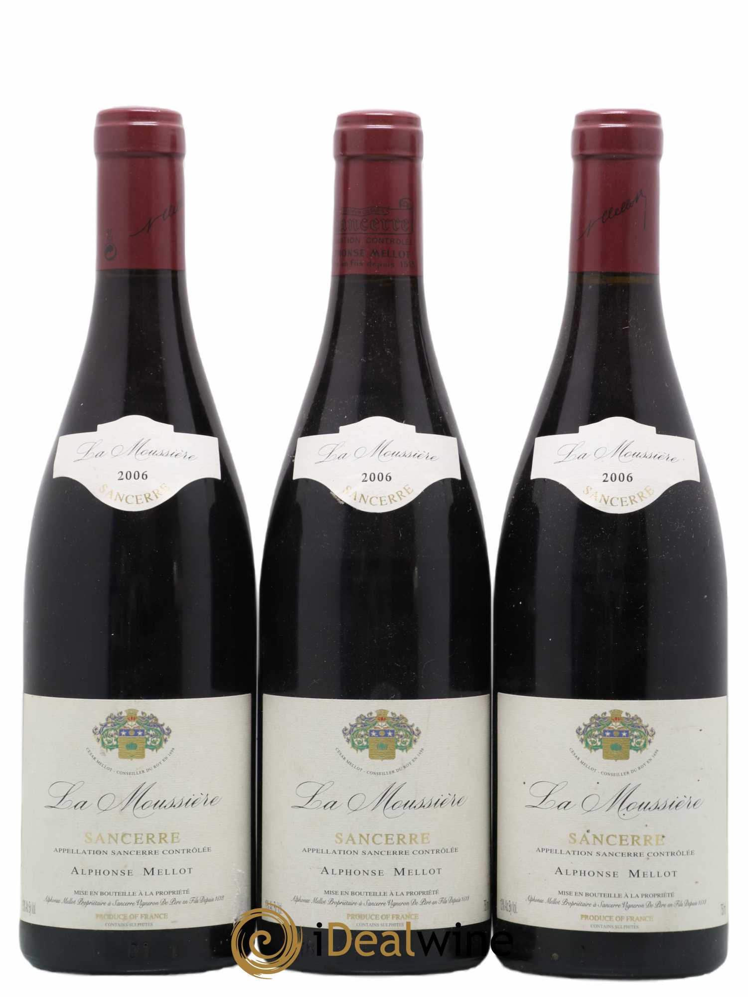 Sancerre La Moussière Alphonse Mellot 2006 - Lot de 3 bouteilles - 0