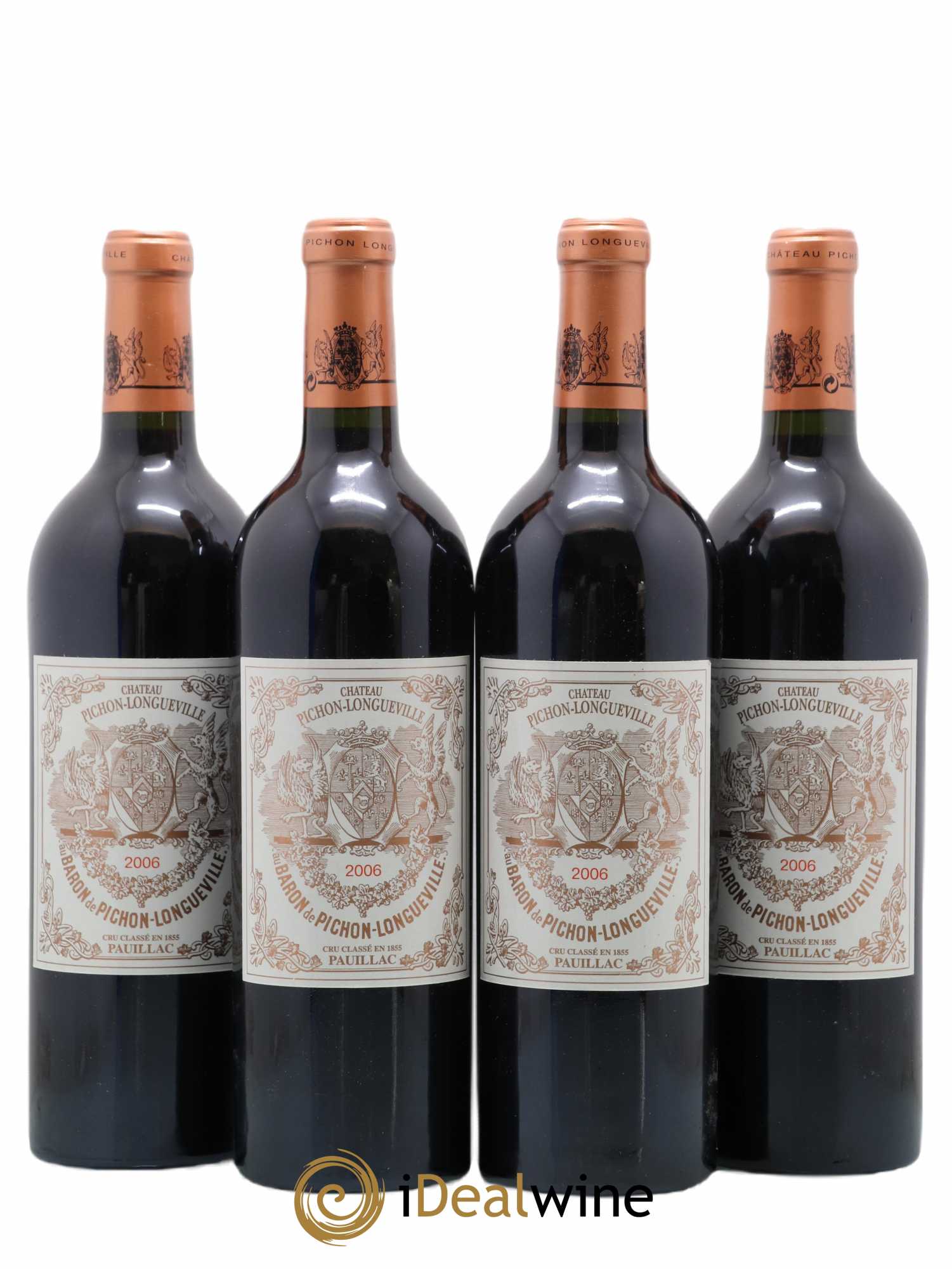 Pichon Longueville Baron 2ème Grand Cru Classé 2006 - Lot de 4 bouteilles - 0