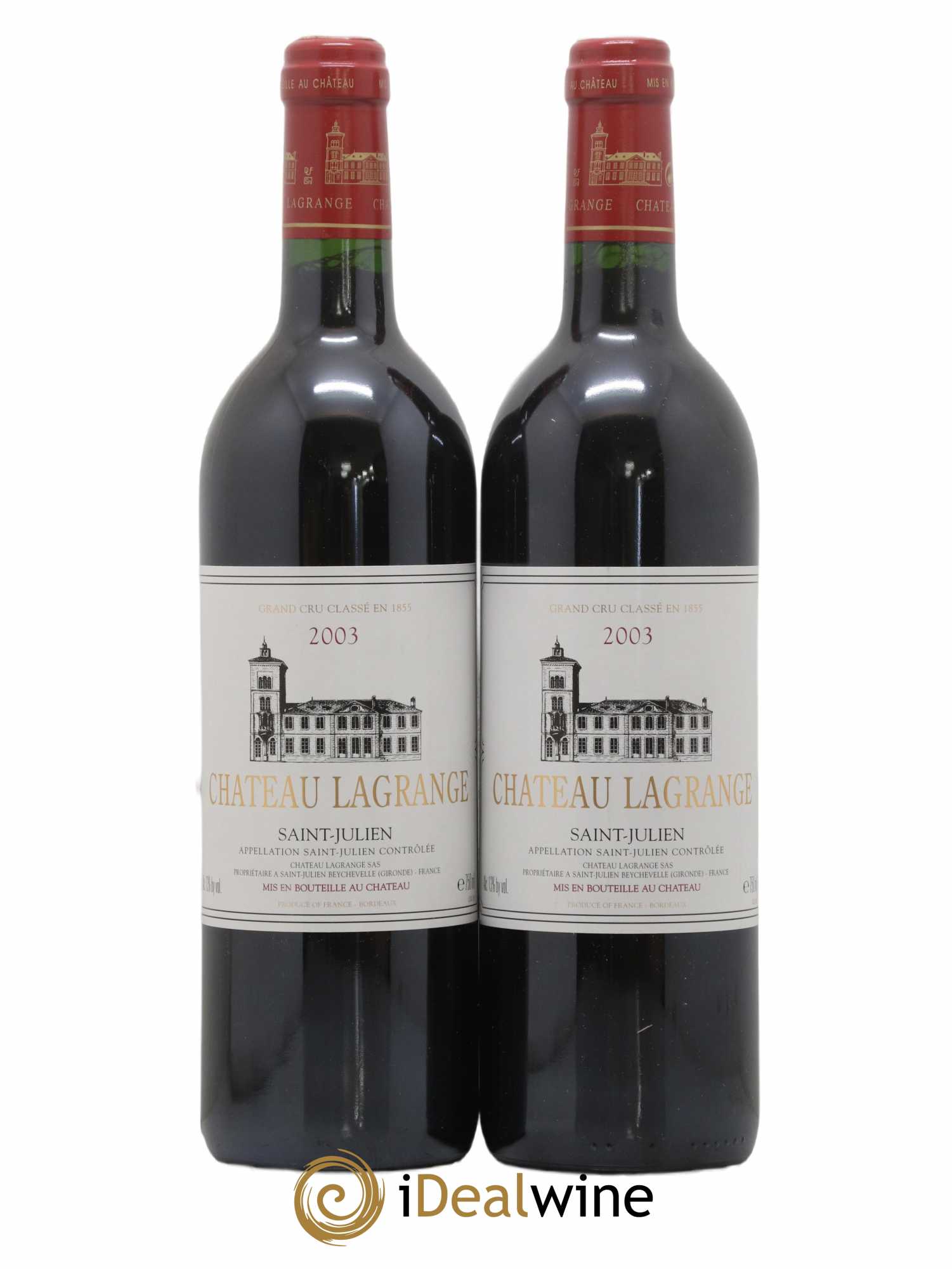Château Lagrange 3ème Grand Cru Classé 2003 - Lot de 2 bouteilles - 0