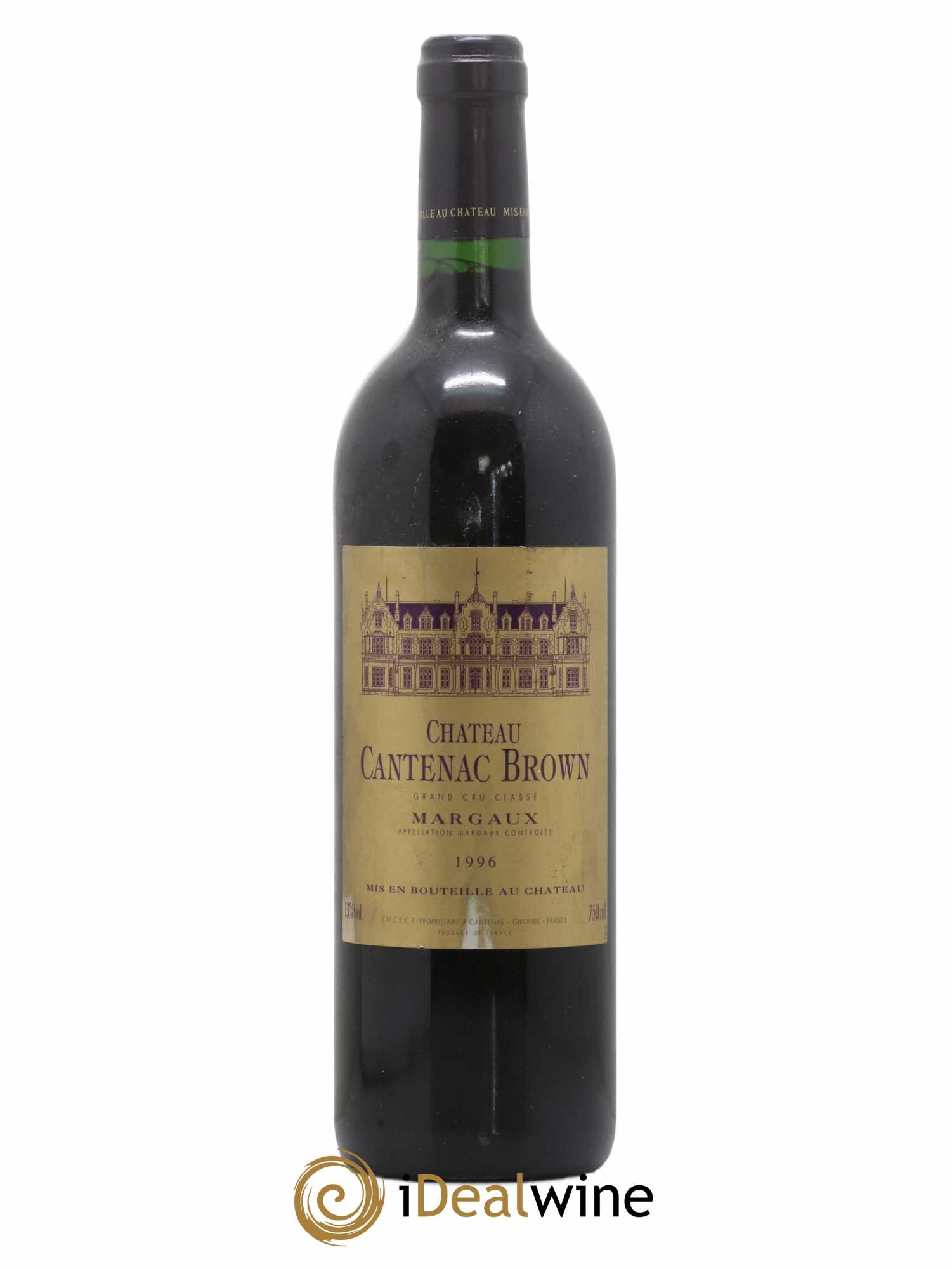 Château Cantenac Brown 3ème Grand Cru Classé 1996 - Lot de 1 bouteille - 0
