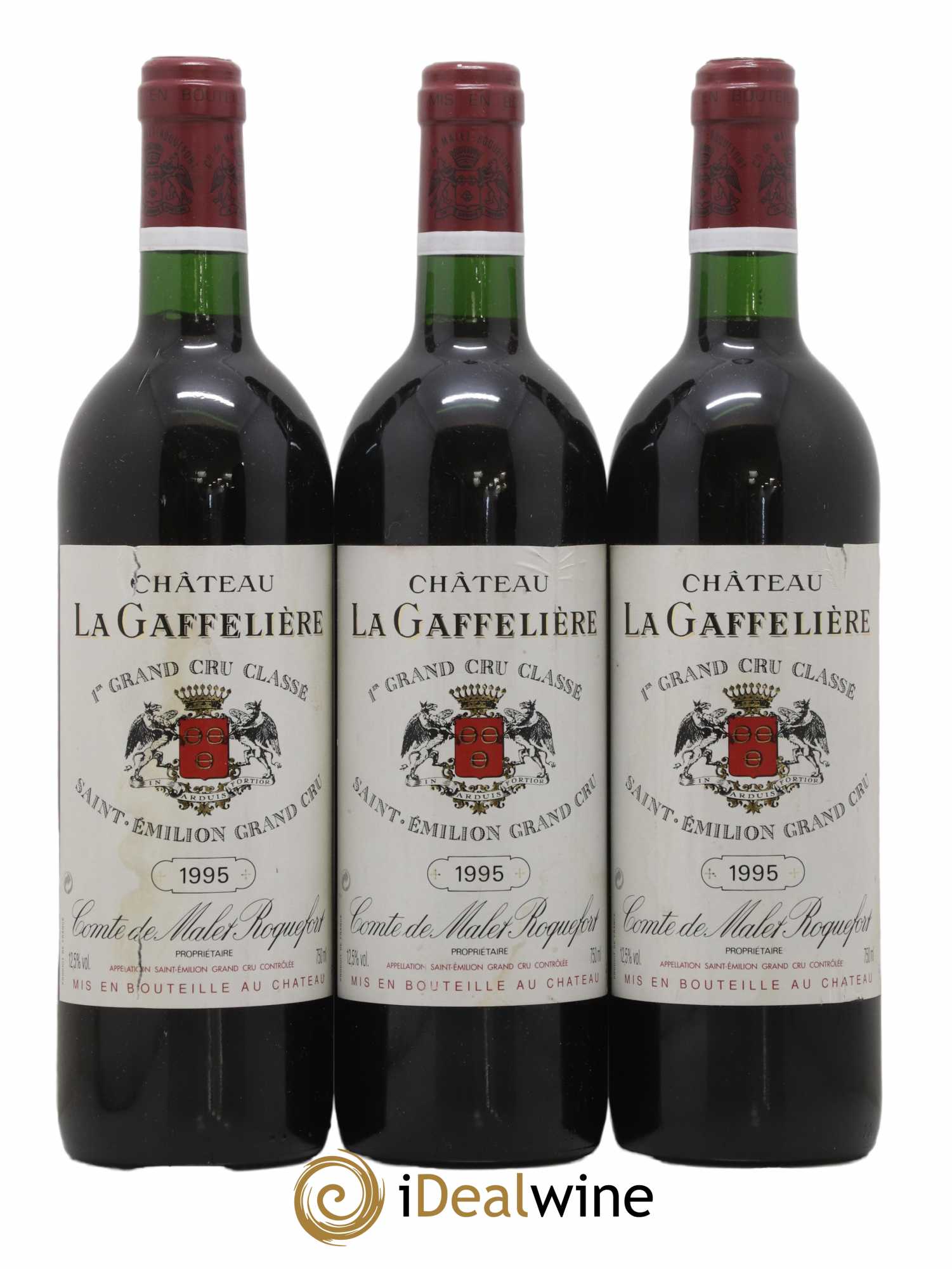 Château la Gaffelière 1er Grand Cru Classé B 1995 - Lot de 3 bouteilles - 0