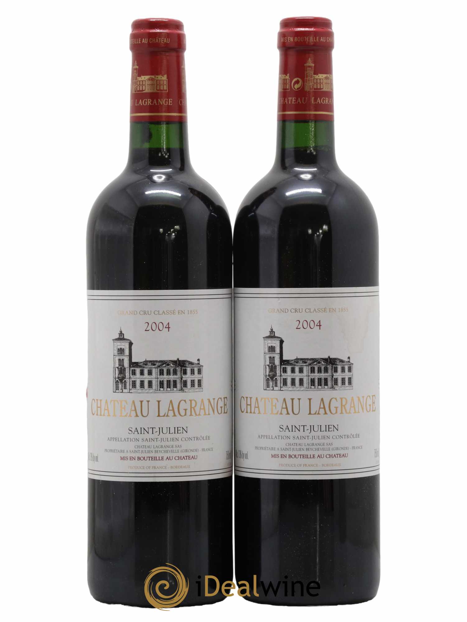 Château Lagrange 3ème Grand Cru Classé 2004 - Lot de 2 bouteilles - 0