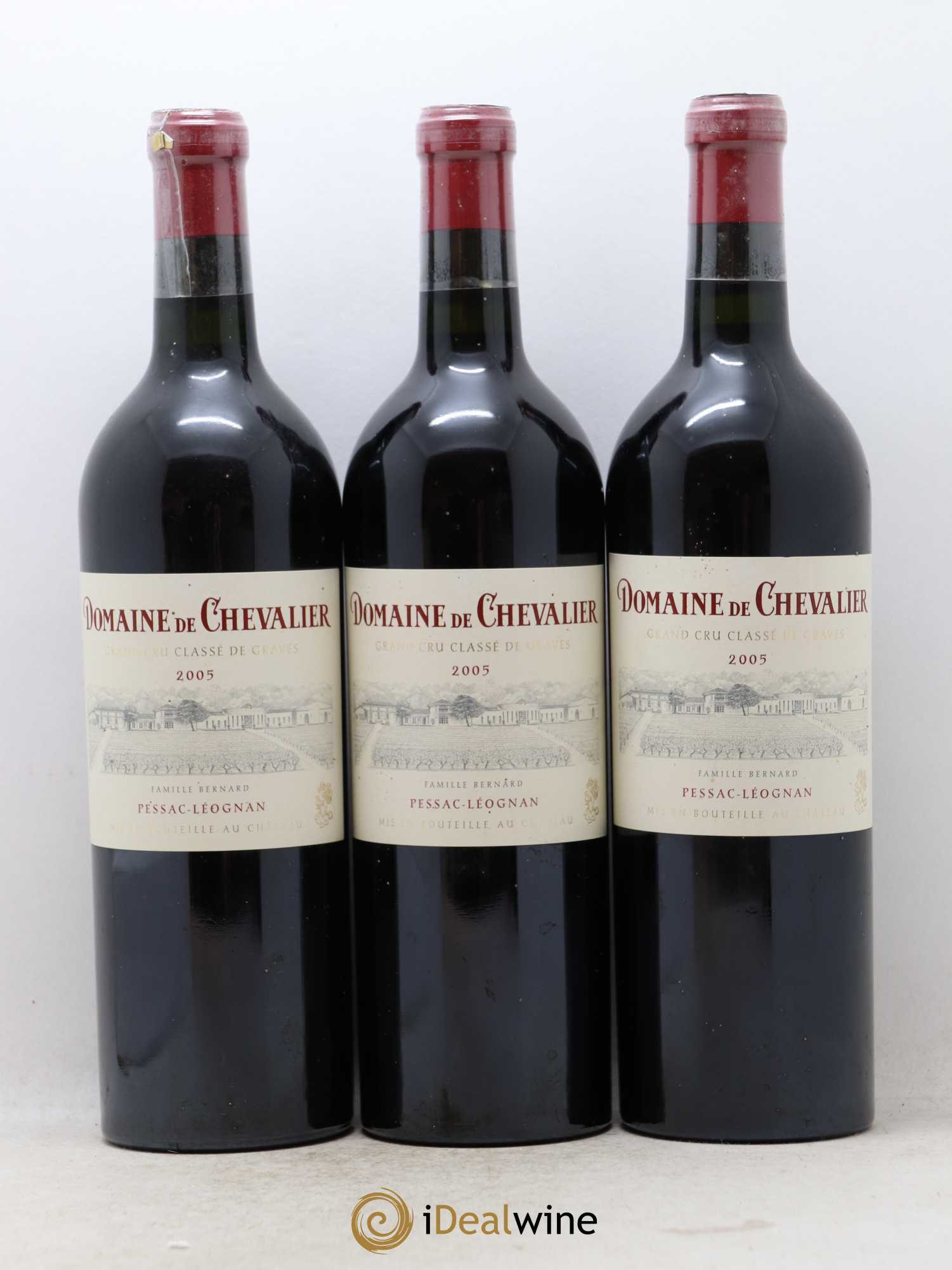 Domaine de Chevalier Cru Classé de Graves 2005 - Lot de 3 bouteilles - 0