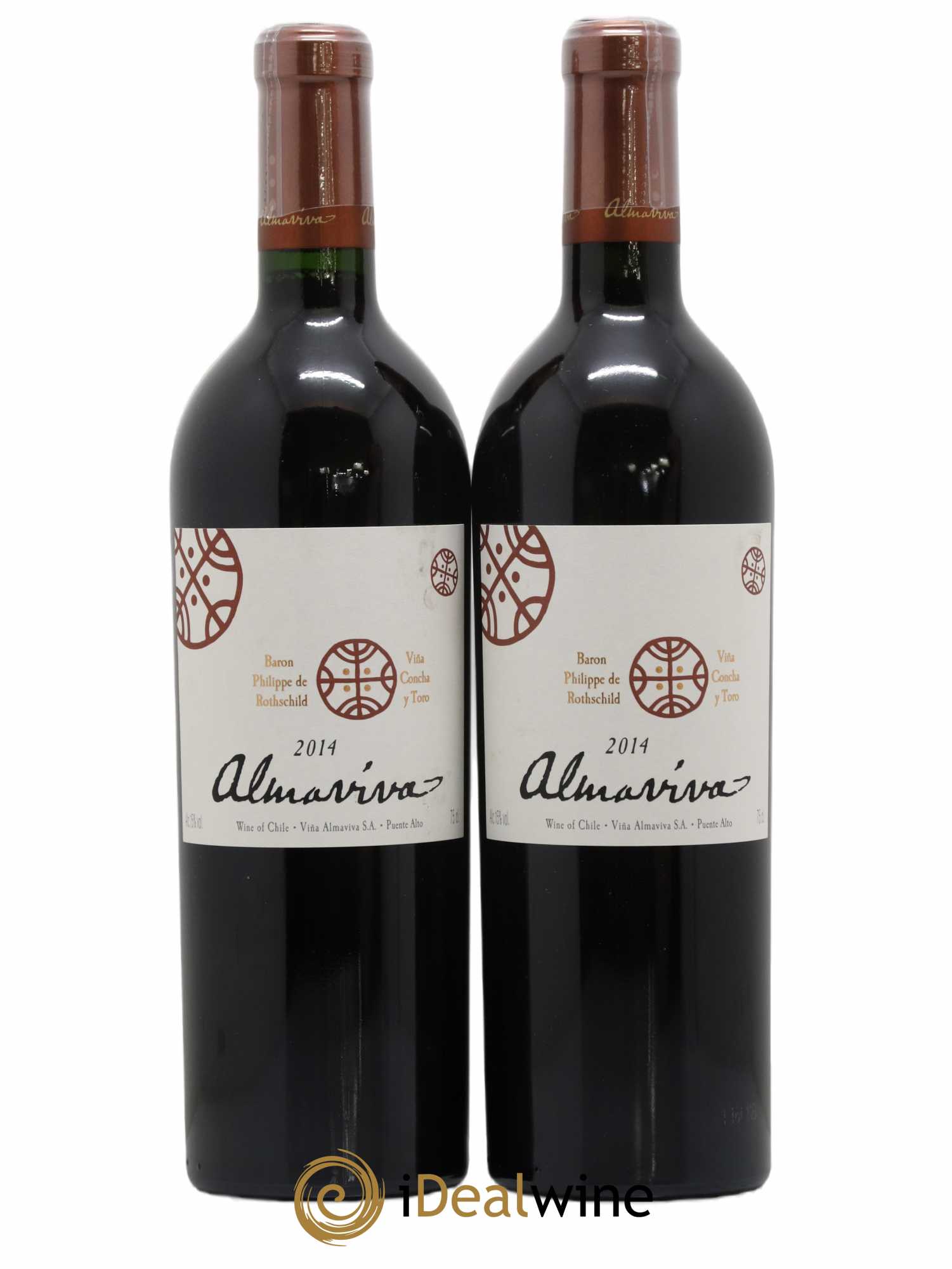 Chili Almaviva Baron P. de Rothschild Concha y Toro 2014 - Lot de 2 bouteilles - 0