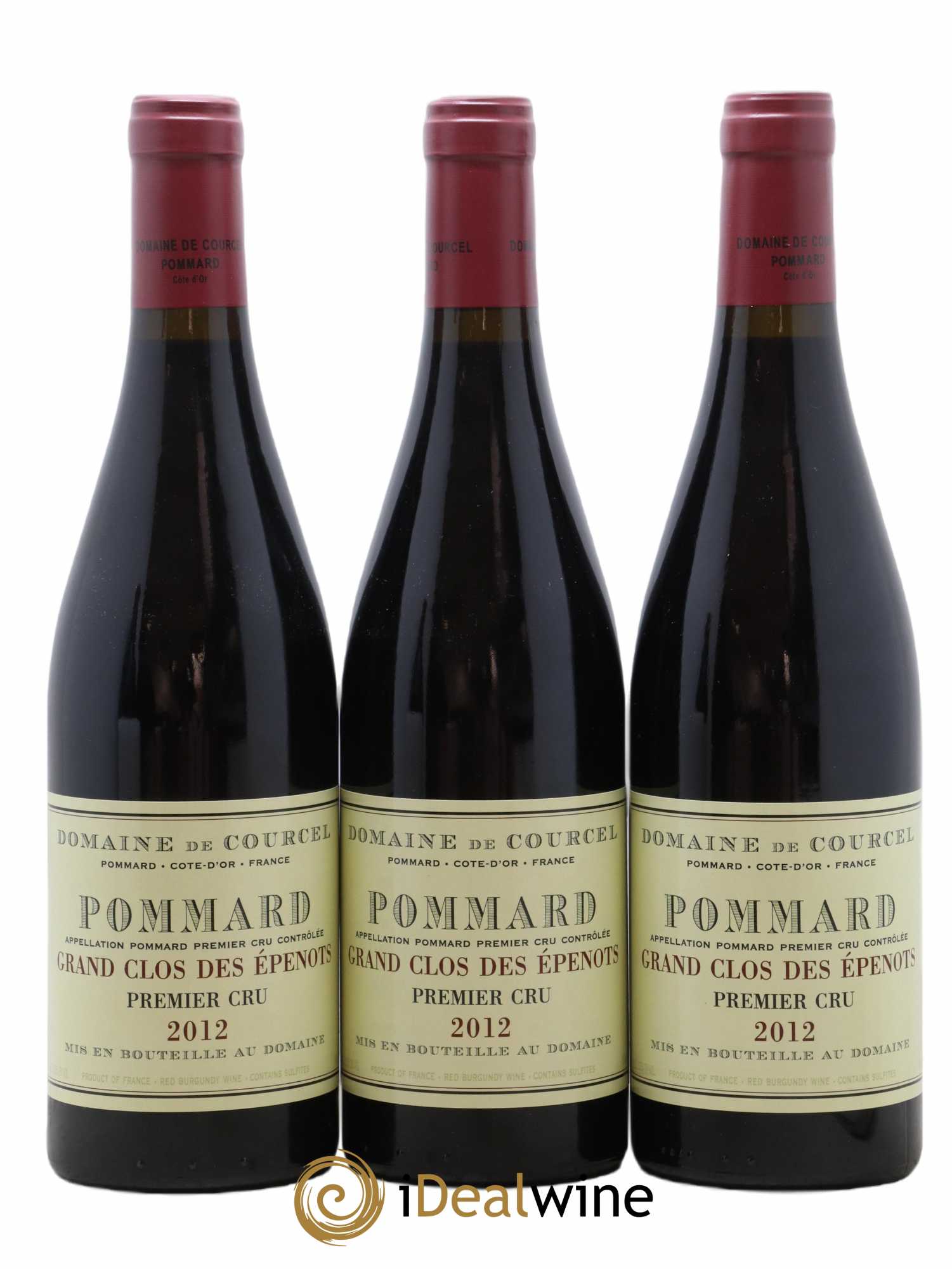 Pommard 1er Cru Grand Clos des Epenots de Courcel (Domaine) 2012 - Lot de 3 bouteilles - 0