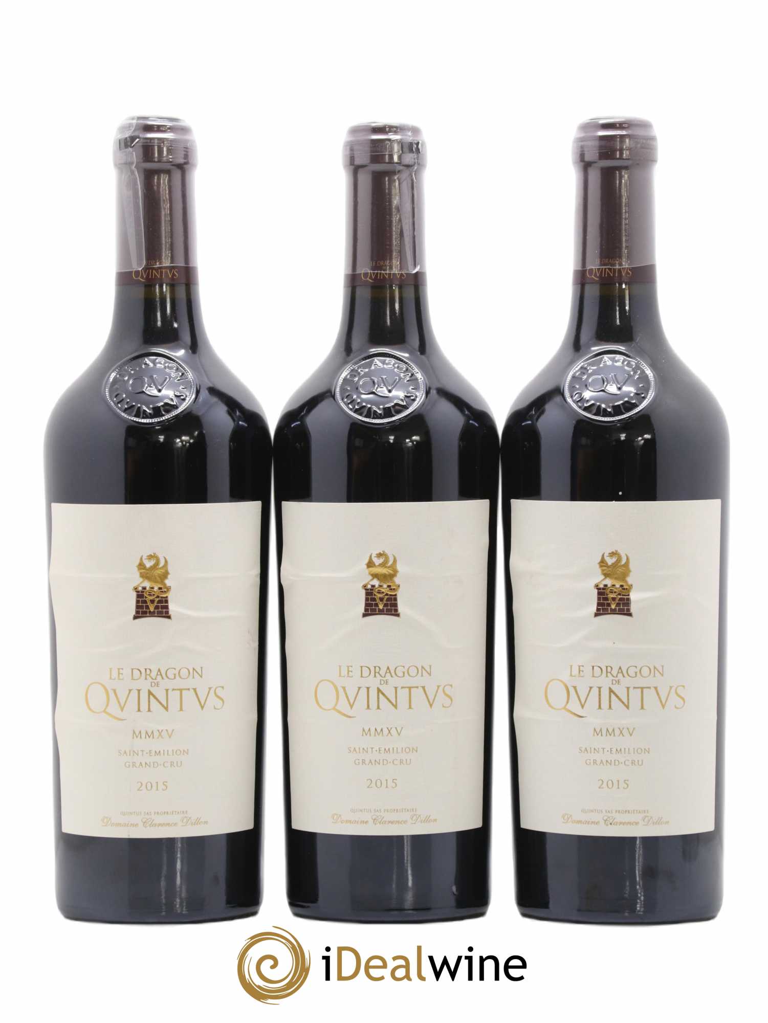 Saint-Émilion Grand Cru Dragon de Quintus 2015 - Lot de 3 bouteilles - 0