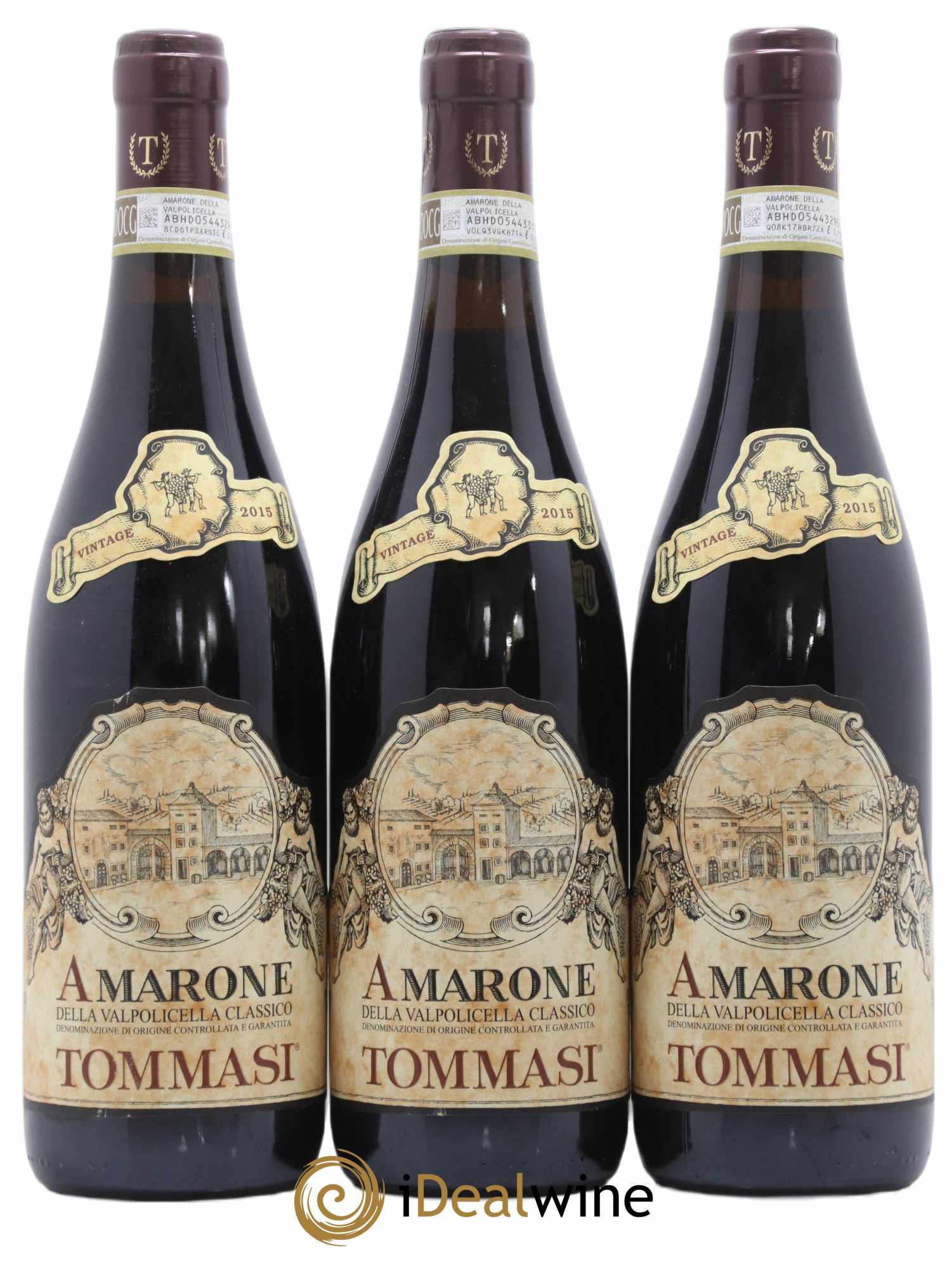 Amarone della Valpolicella DOC Classico Tommasi 2015 - Lot de 3 bouteilles - 0