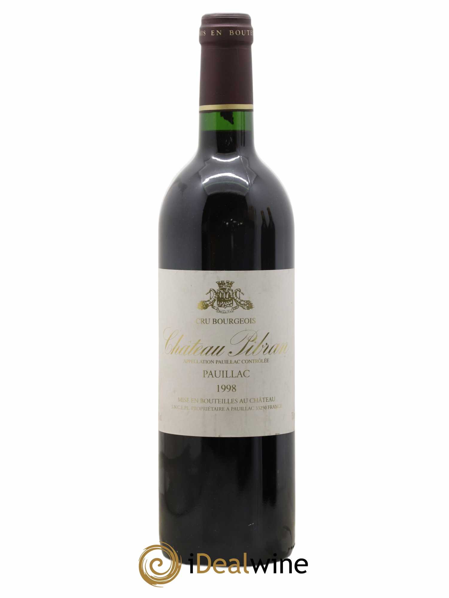 Château Pibran 1998 - Lot de 1 bouteille - 0