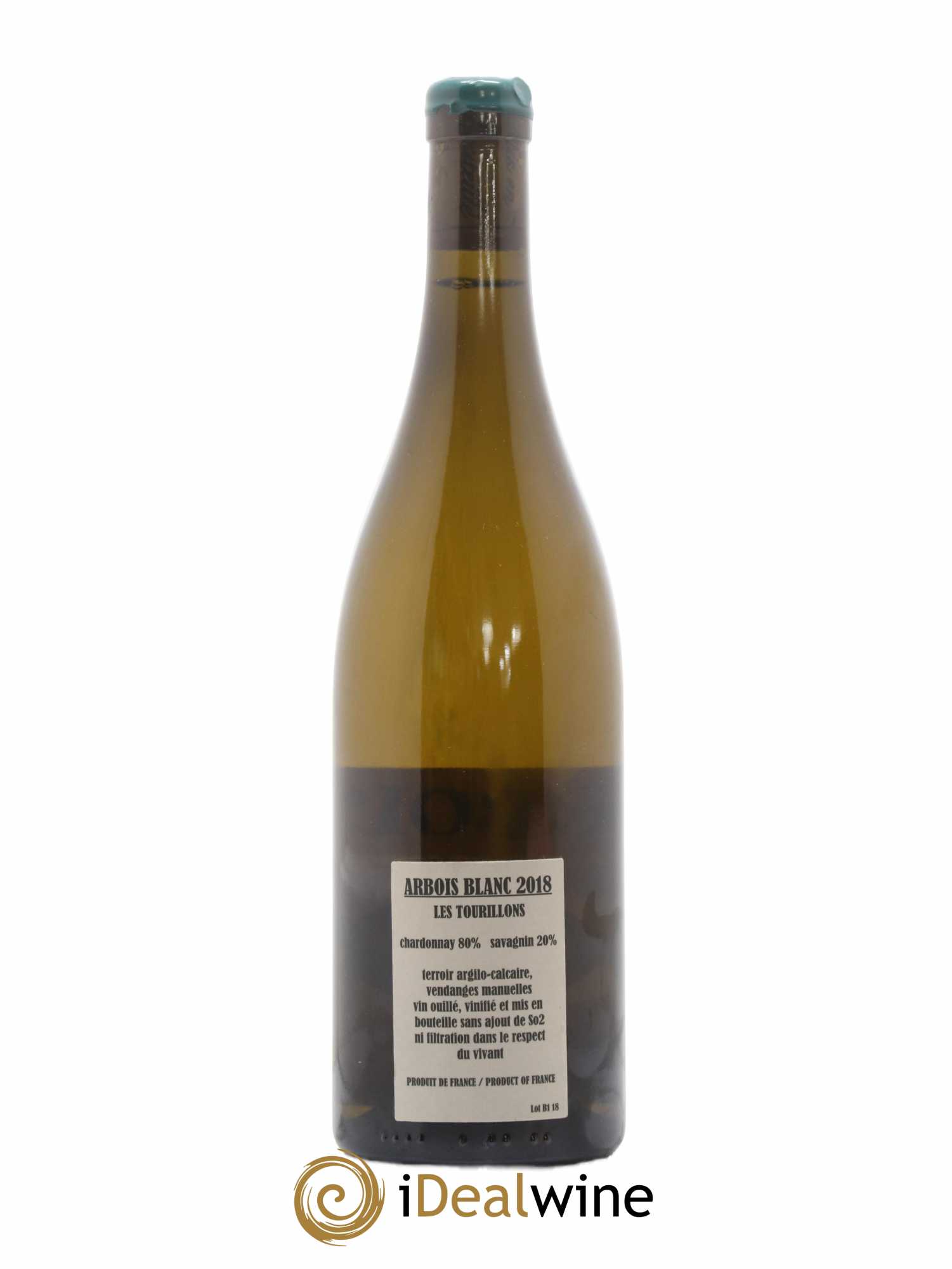 Arbois Chardonnay Savagnin Les Tourillons Adeline Houillon & Renaud Bruyère 2018 - Lot de 1 bouteille - 1